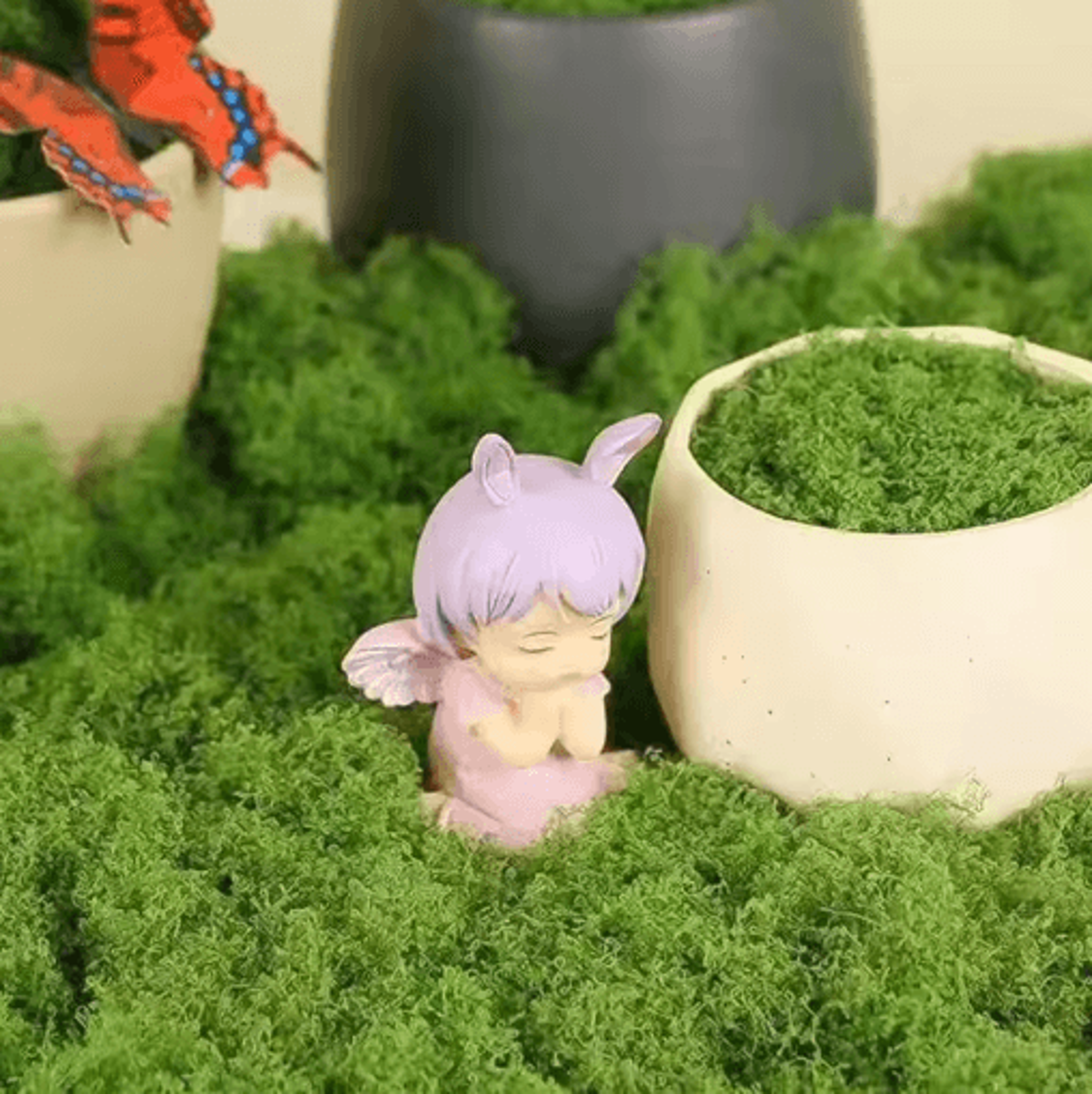 Artificial Green Moss Grass  Lush Fake Moss For Crafts  Mini Landscape Decor 9