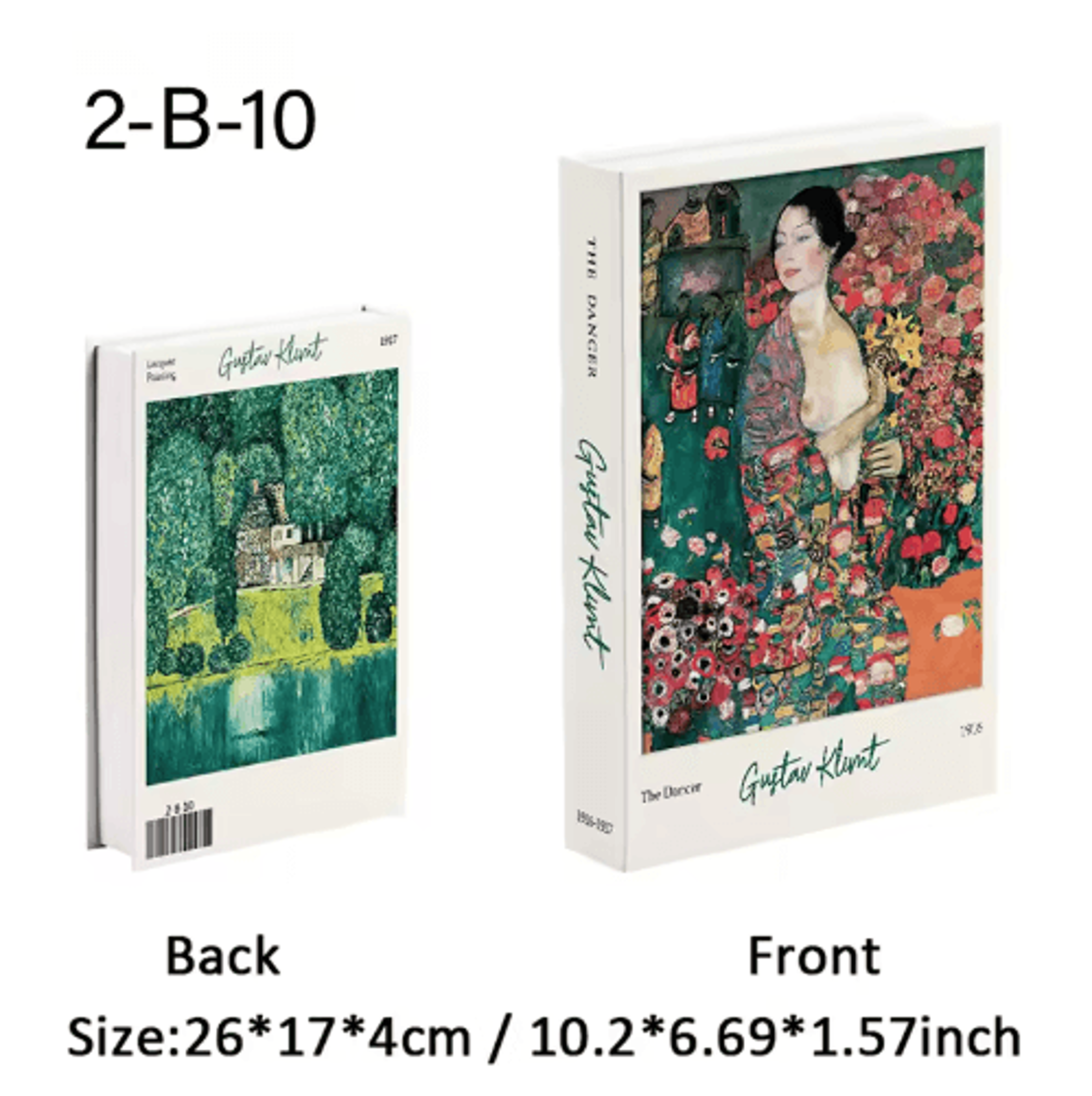 Van Gogh  Monet Decorative Book Box  Artistic Fake Book Storage Box For Home Decor 17