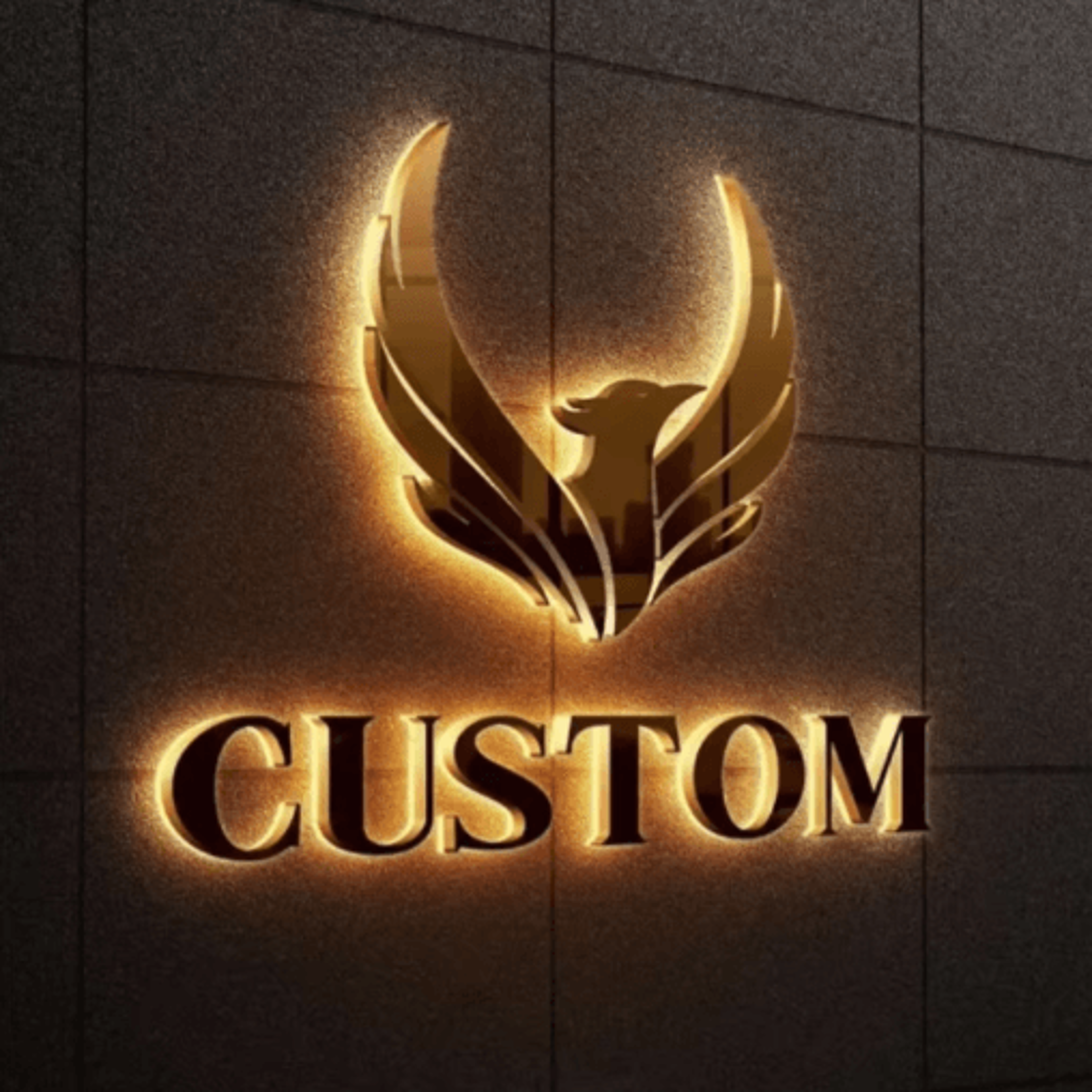 Custom LED Business Sign Backlit 3D Metal Storefront Logo Letters 0