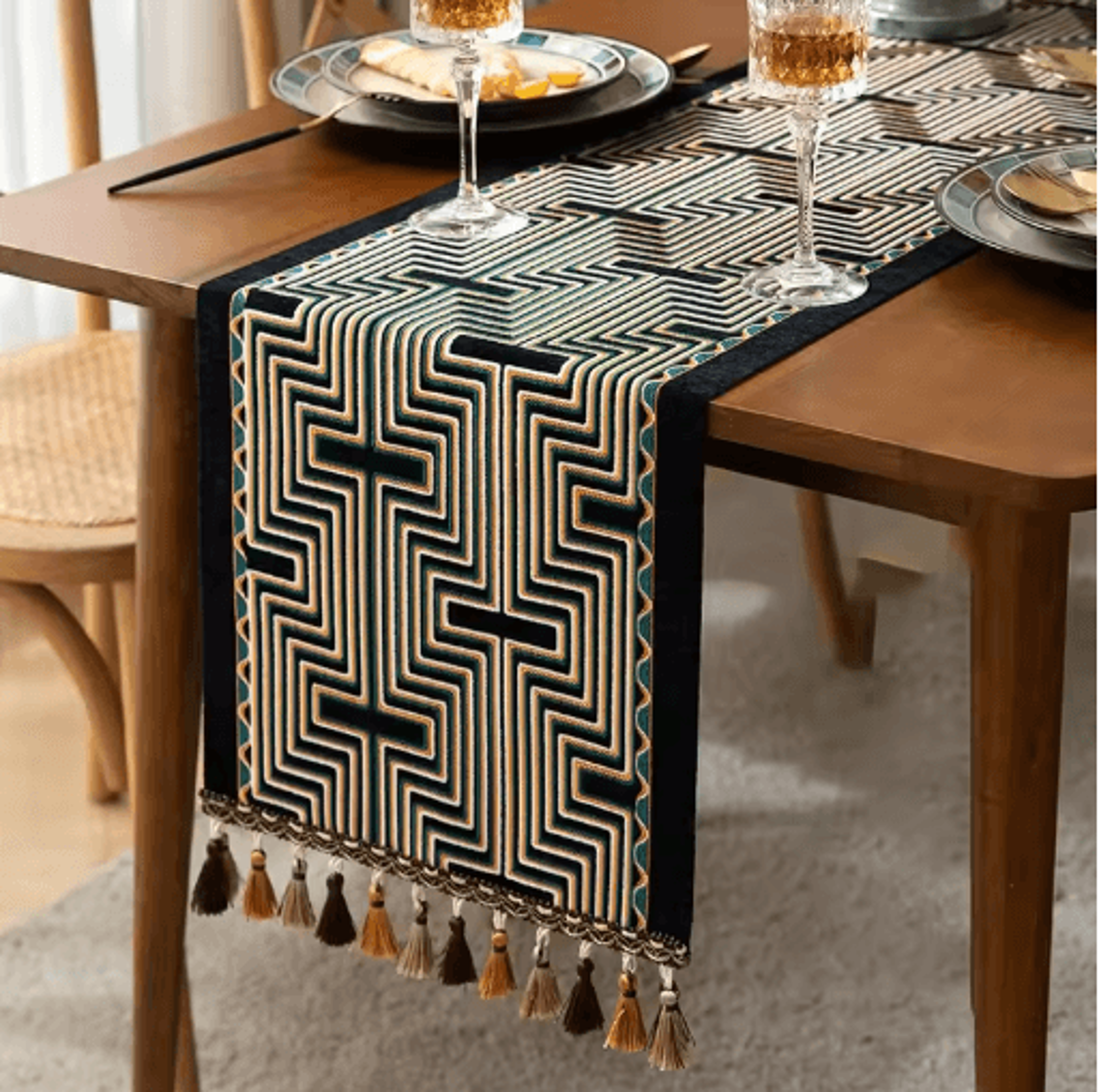 Farmhouse Lemon Table Runner Farmhouse Floral Kitchen  Dining Table Decor 2