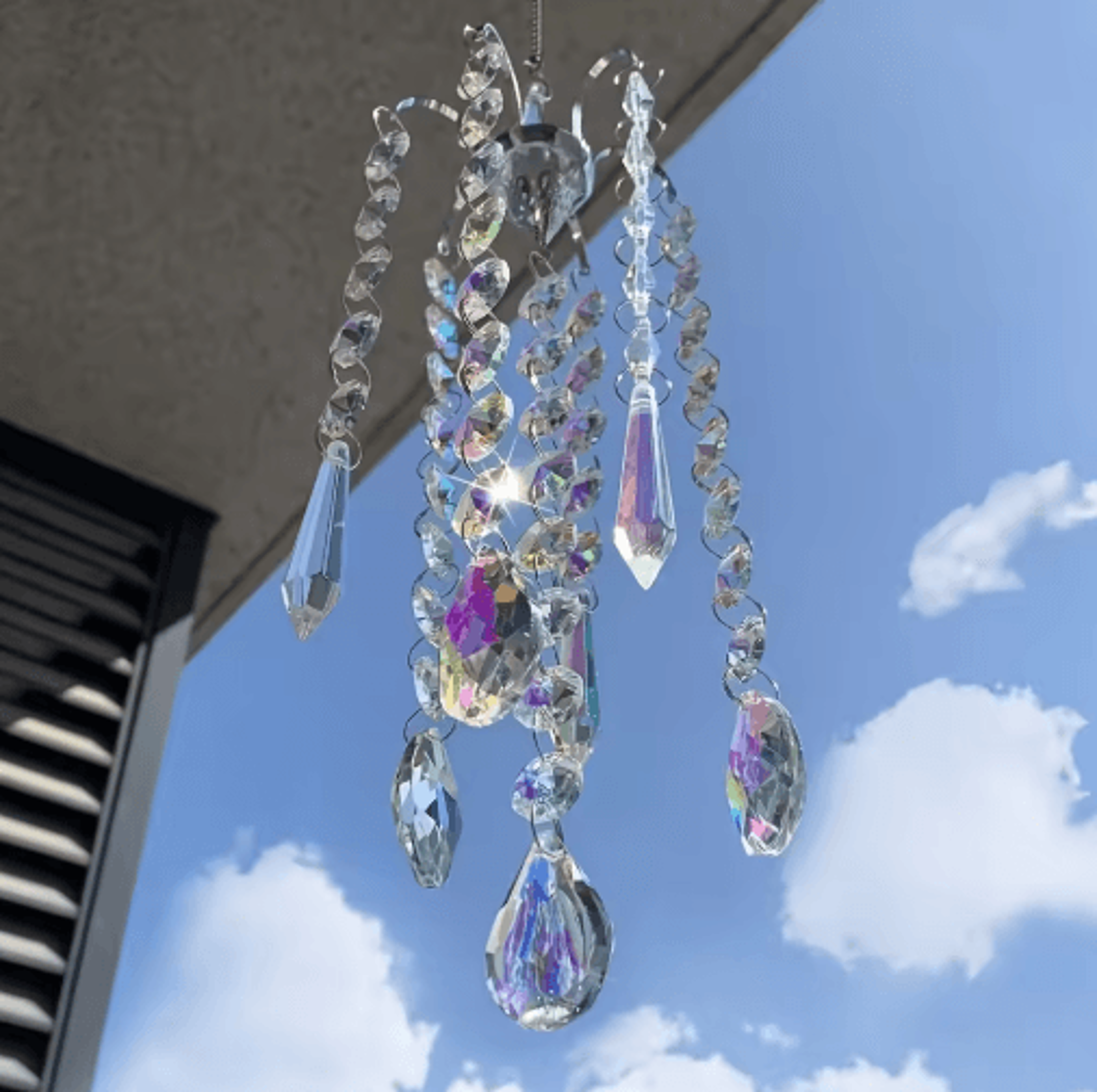 Crystal Chandelier Suncatcher  Rainbow Prism Window Hanging Decor Pendant 1