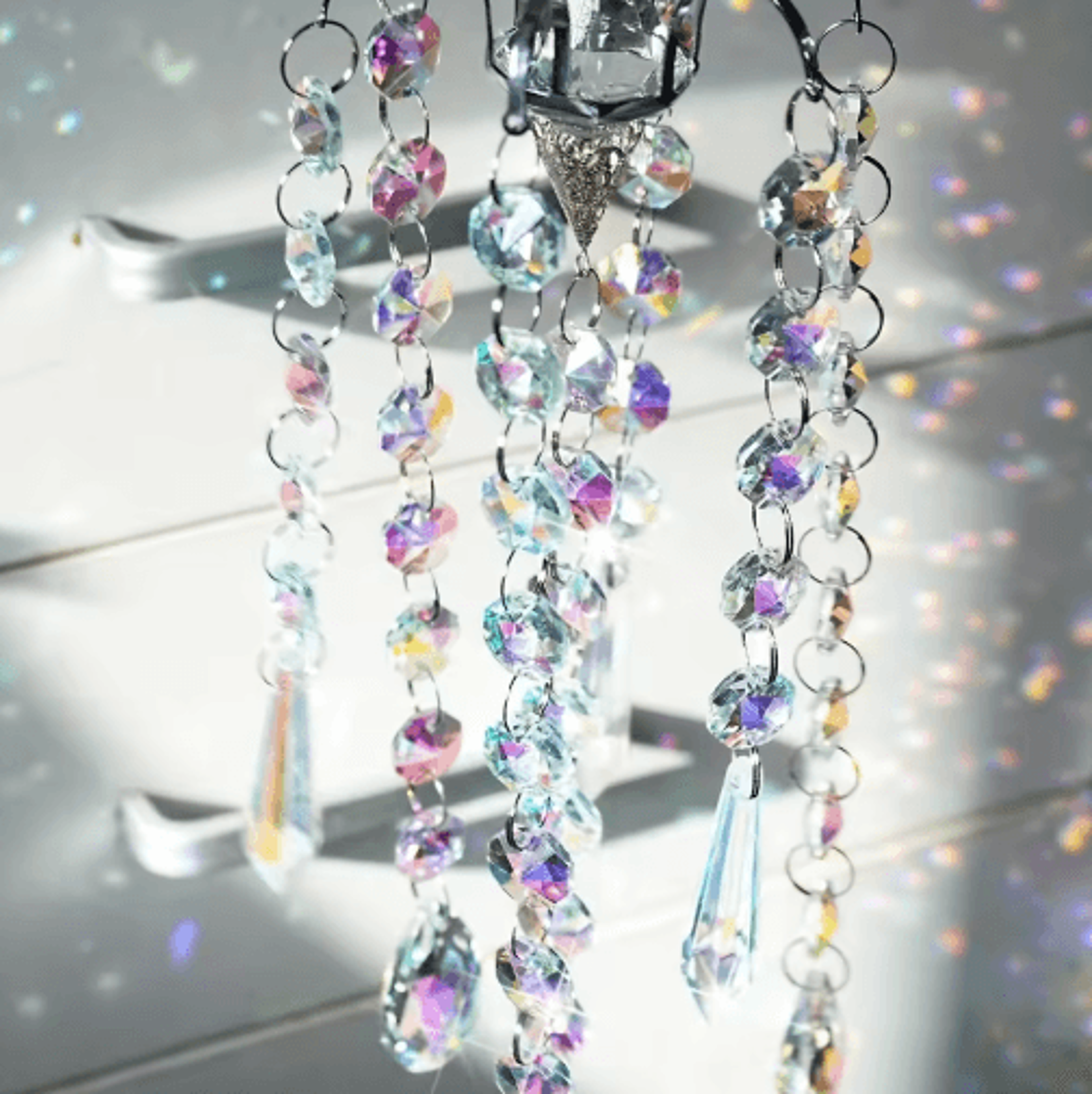 Crystal Chandelier Suncatcher  Rainbow Prism Window Hanging Decor Pendant 4