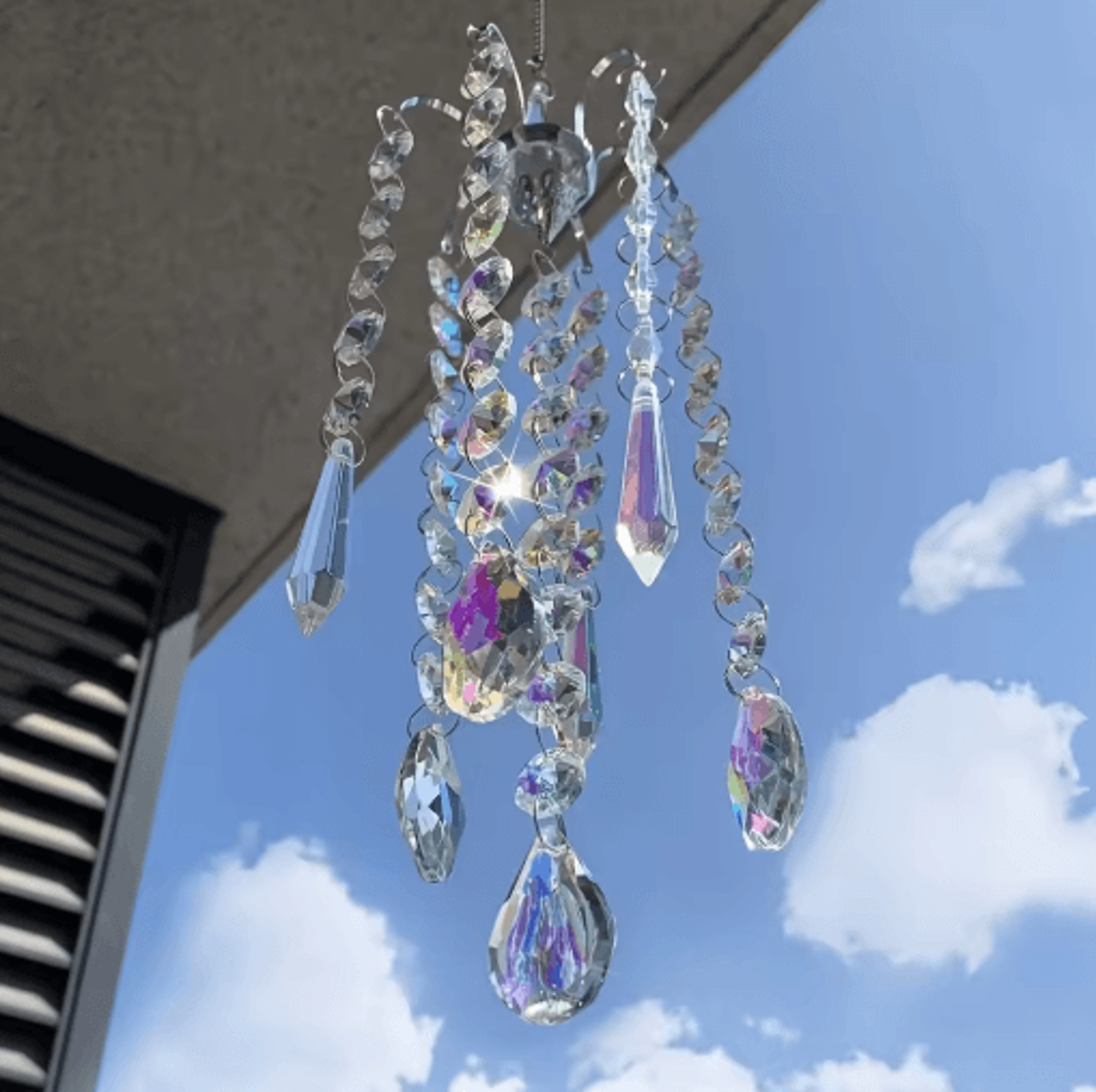 Crystal Chandelier Suncatcher  Rainbow Prism Window Hanging Decor Pendant 6