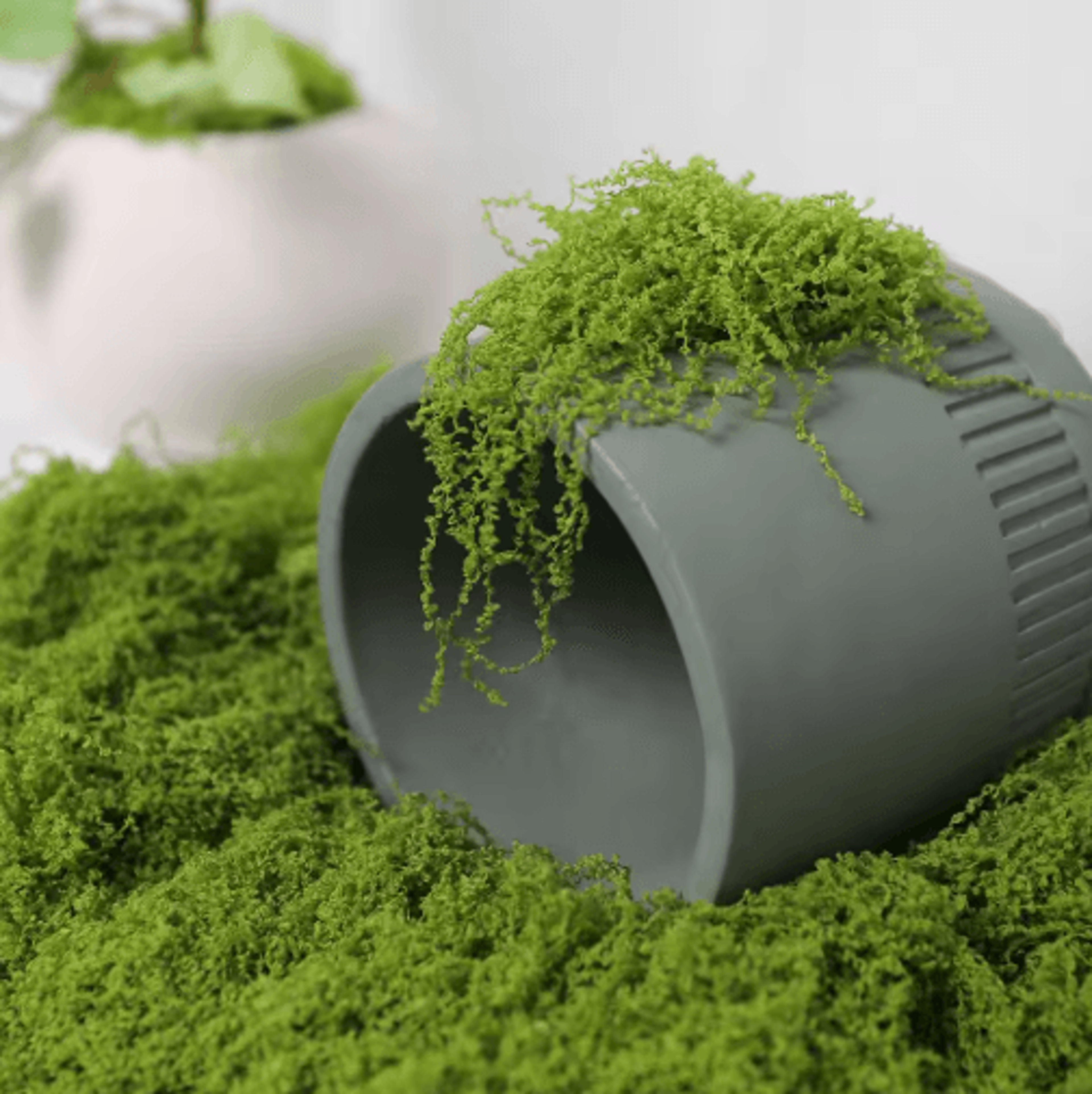 Artificial Green Moss For Crafts  Faux Preserved Moss For Home  Garden Decor 8