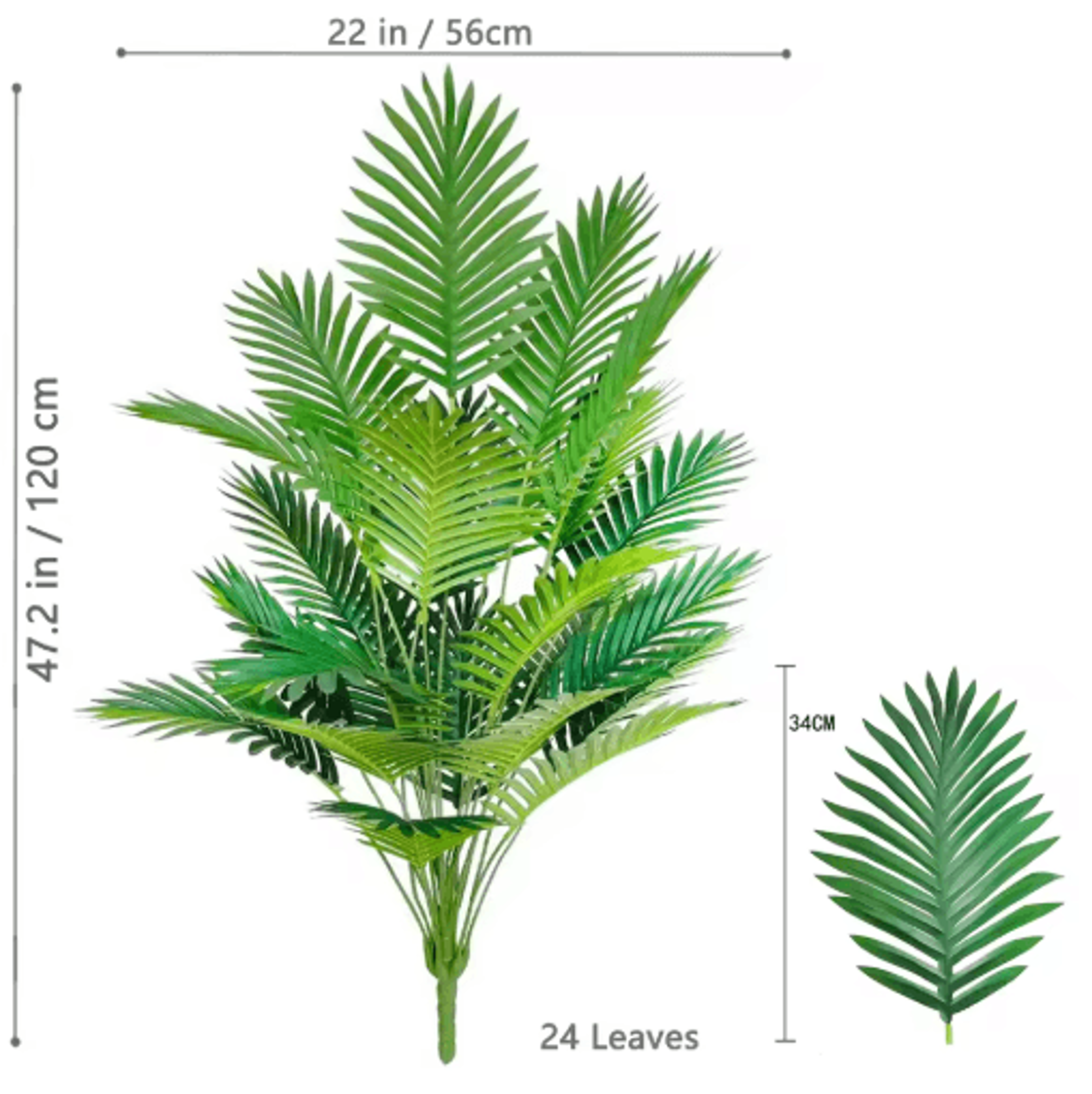 Large Artificial Palm Tree  Tropical Fake Plant For Home  Garden Decor 12