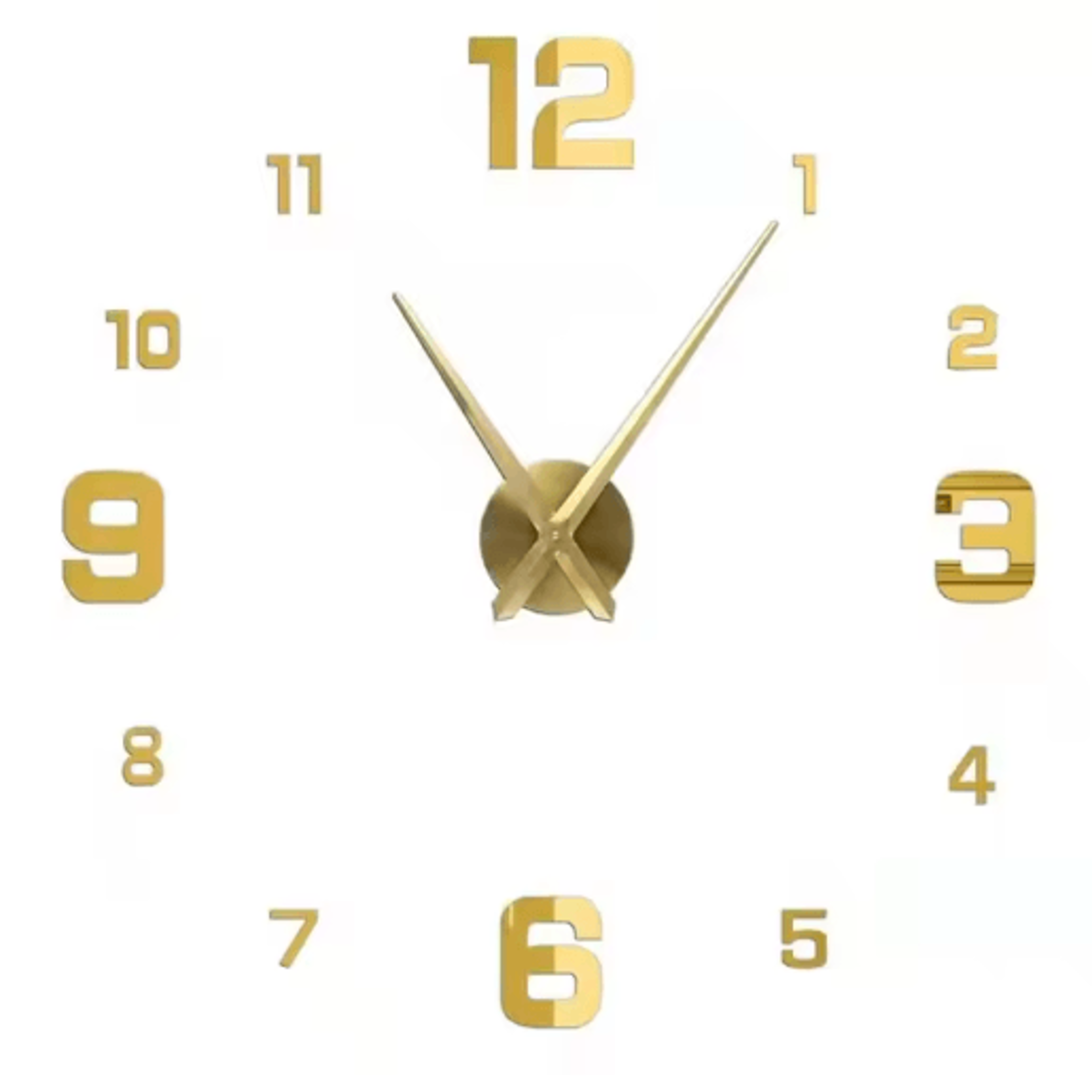 3D DIY Frameless Wall Clock  Luminous Silent Modern Wall Decor Stickers 15