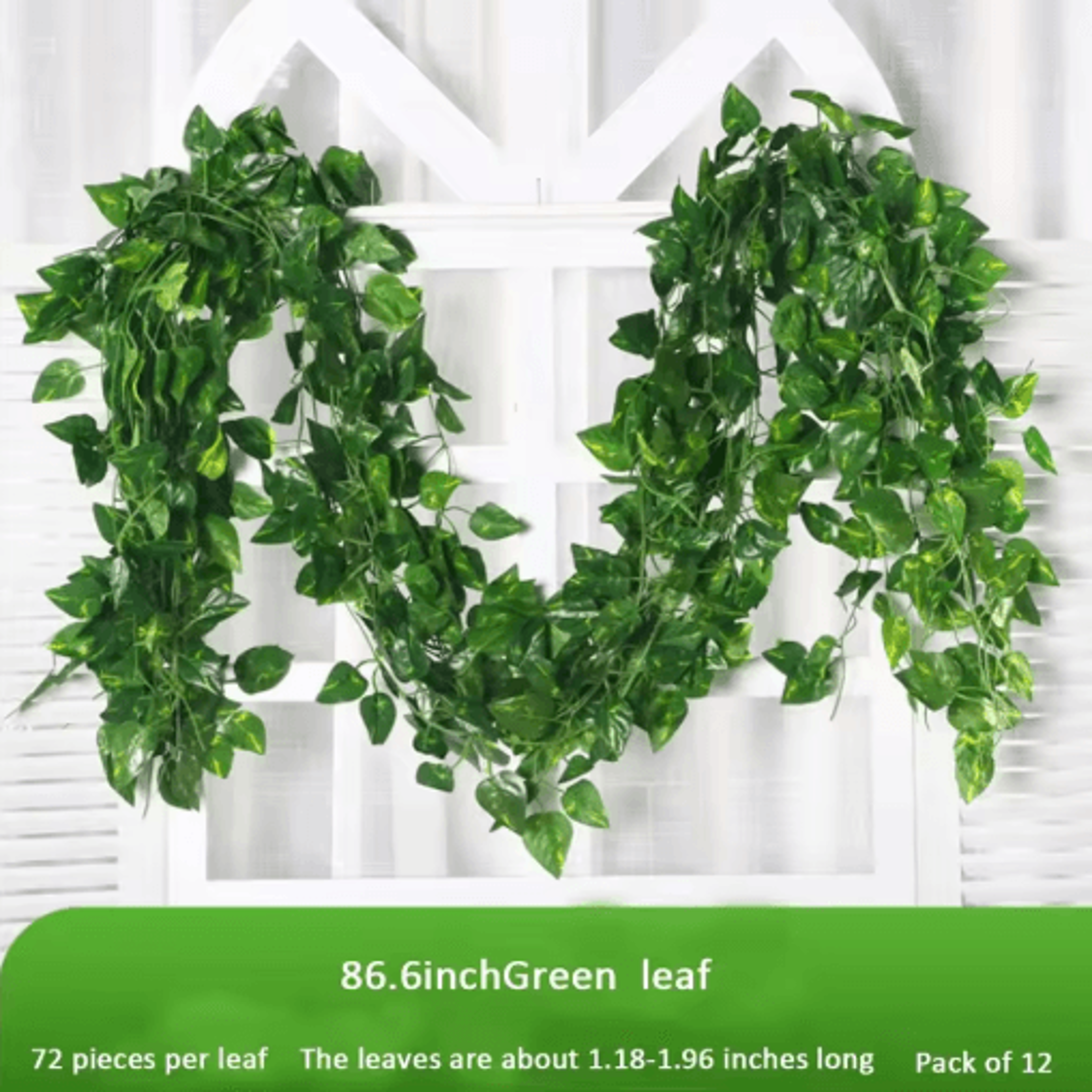 LushFlow Artificial Ivy Garland Realistic Hanging Vine Decor For Walls  Events 7