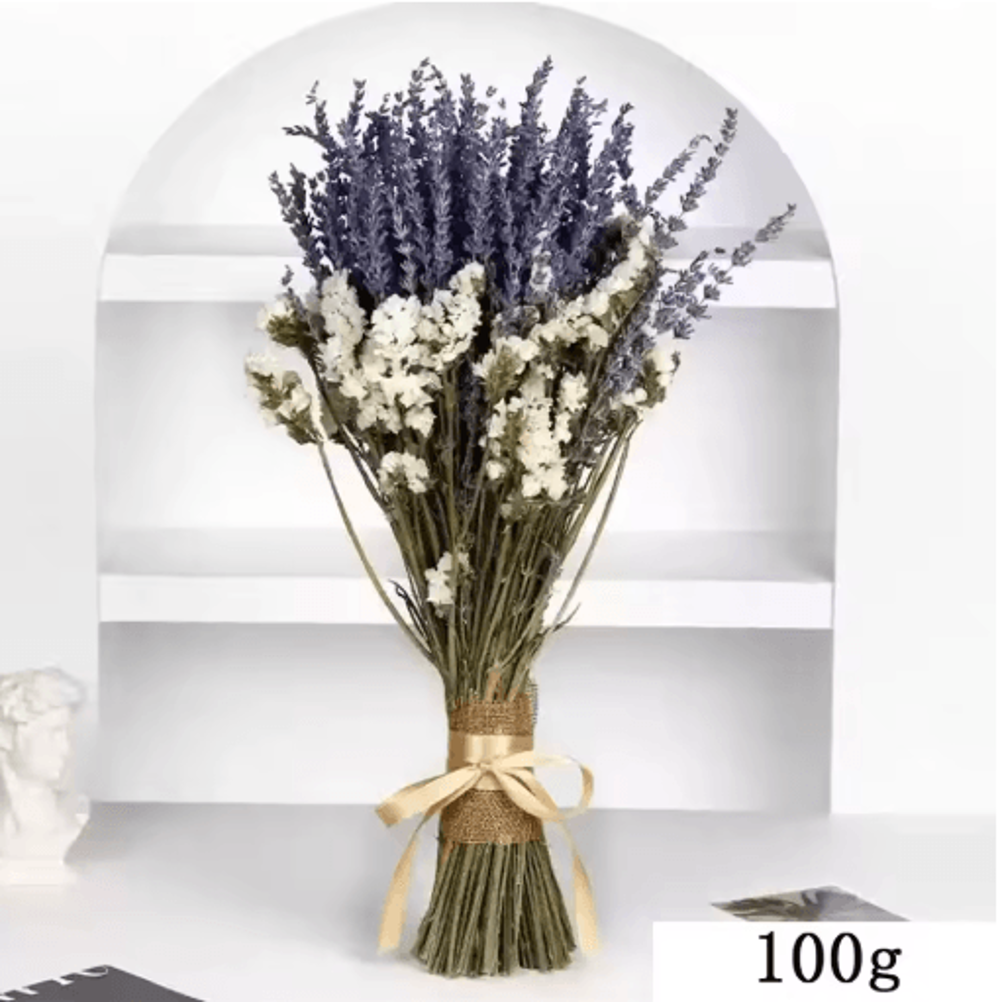 Lavellea Dried Lavender Bouquet Romantic Gypsophila Floral Decor For Home  Gifts 3
