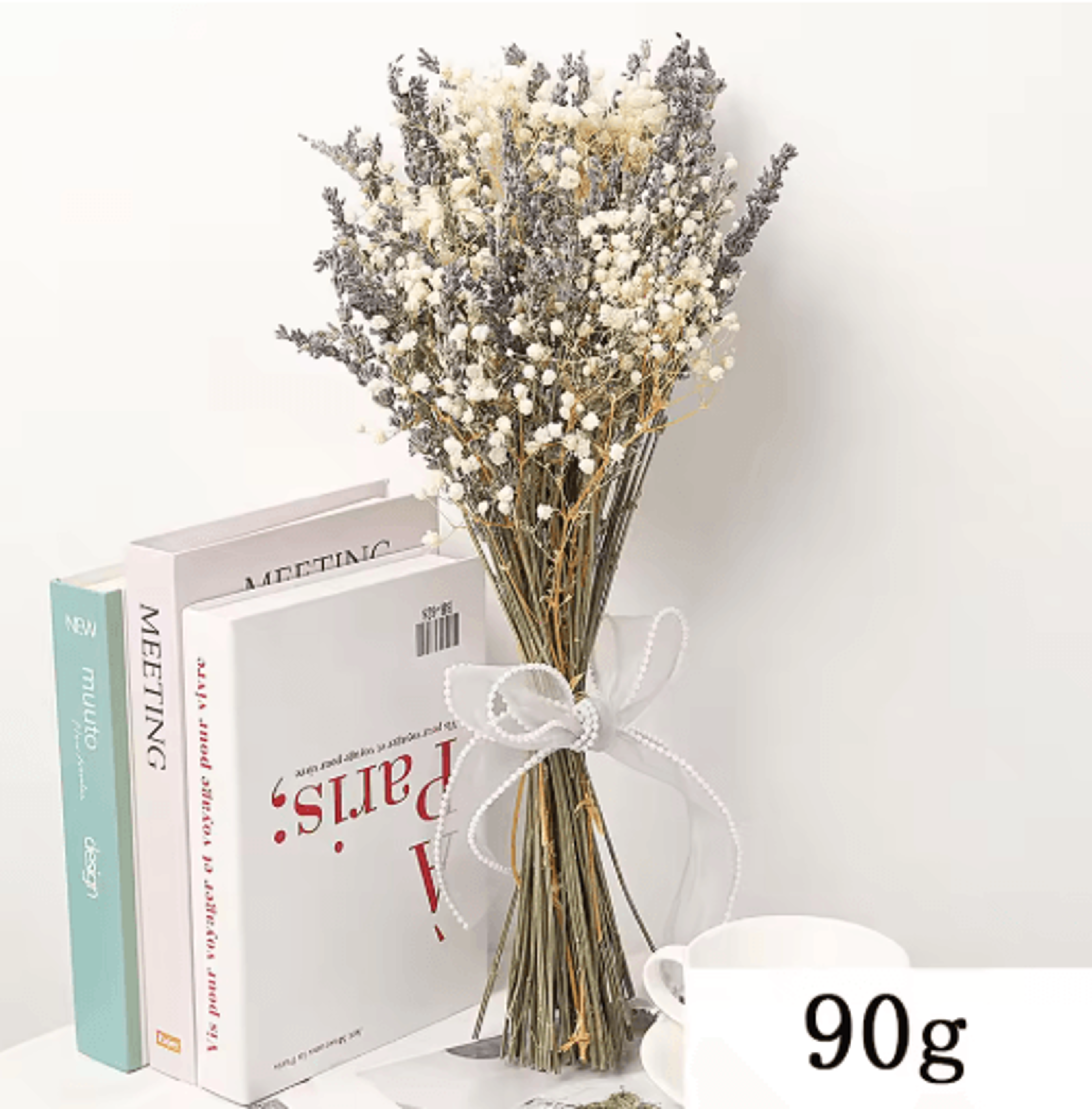 Lavellea Dried Lavender Bouquet Romantic Gypsophila Floral Decor For Home  Gifts 4