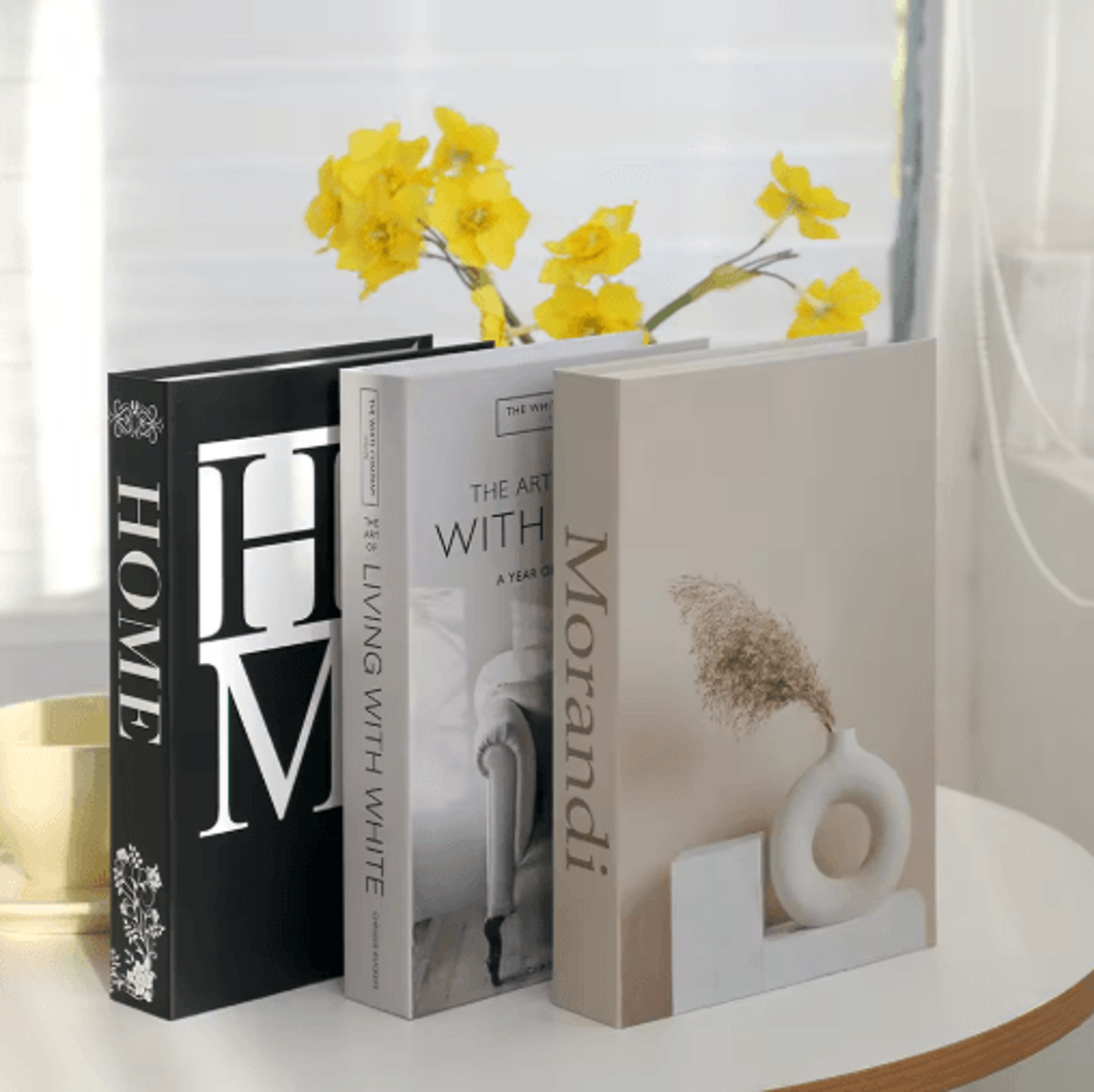 Modern Decorative Book Set 3pcs Fake Books Decor For Stylish Home  Coffee Table Display 12