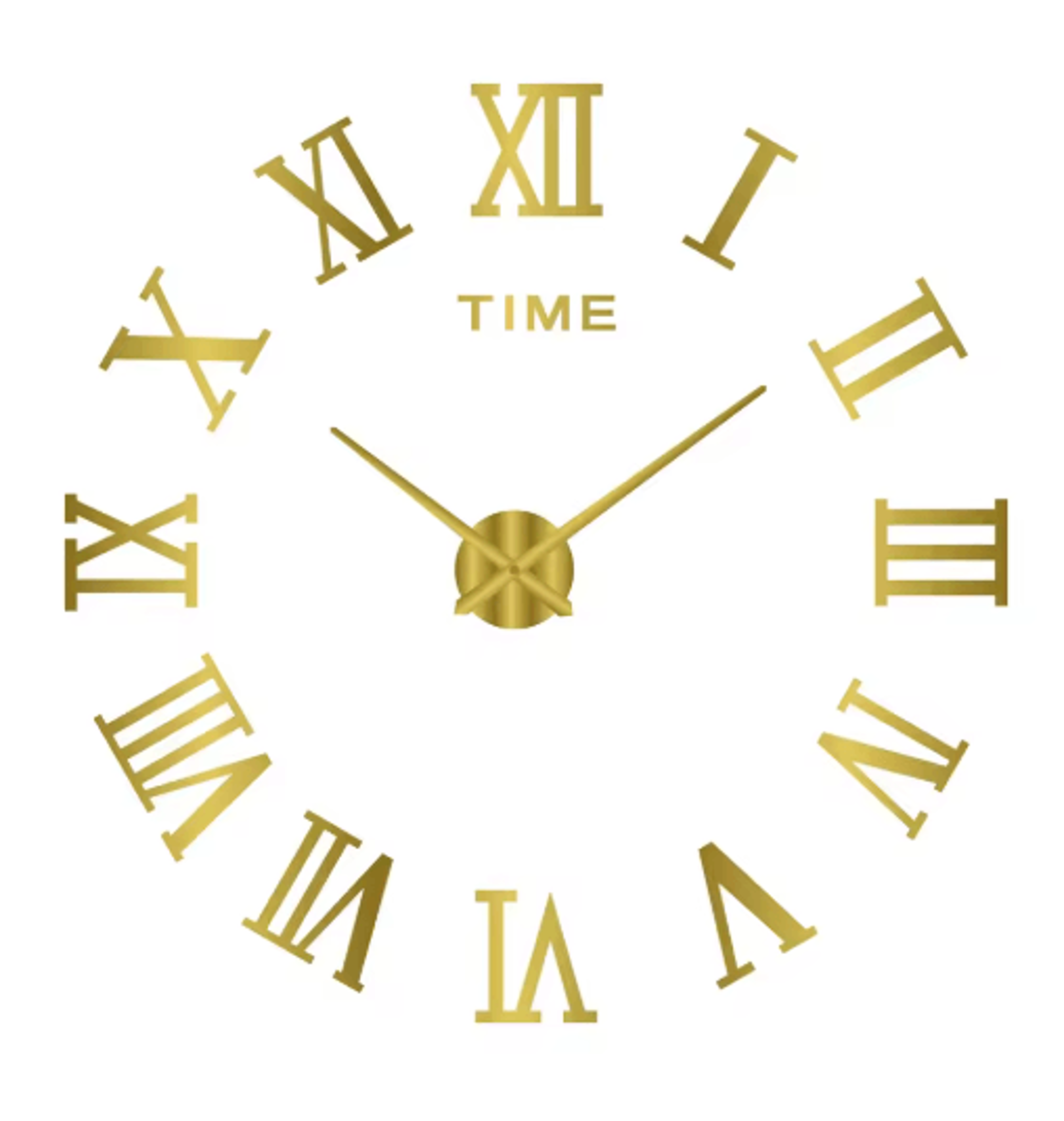 Large 3D DIY Wall Clock  Luminous Silent Wall Clock Stickers For Modern Living Room Decor 17