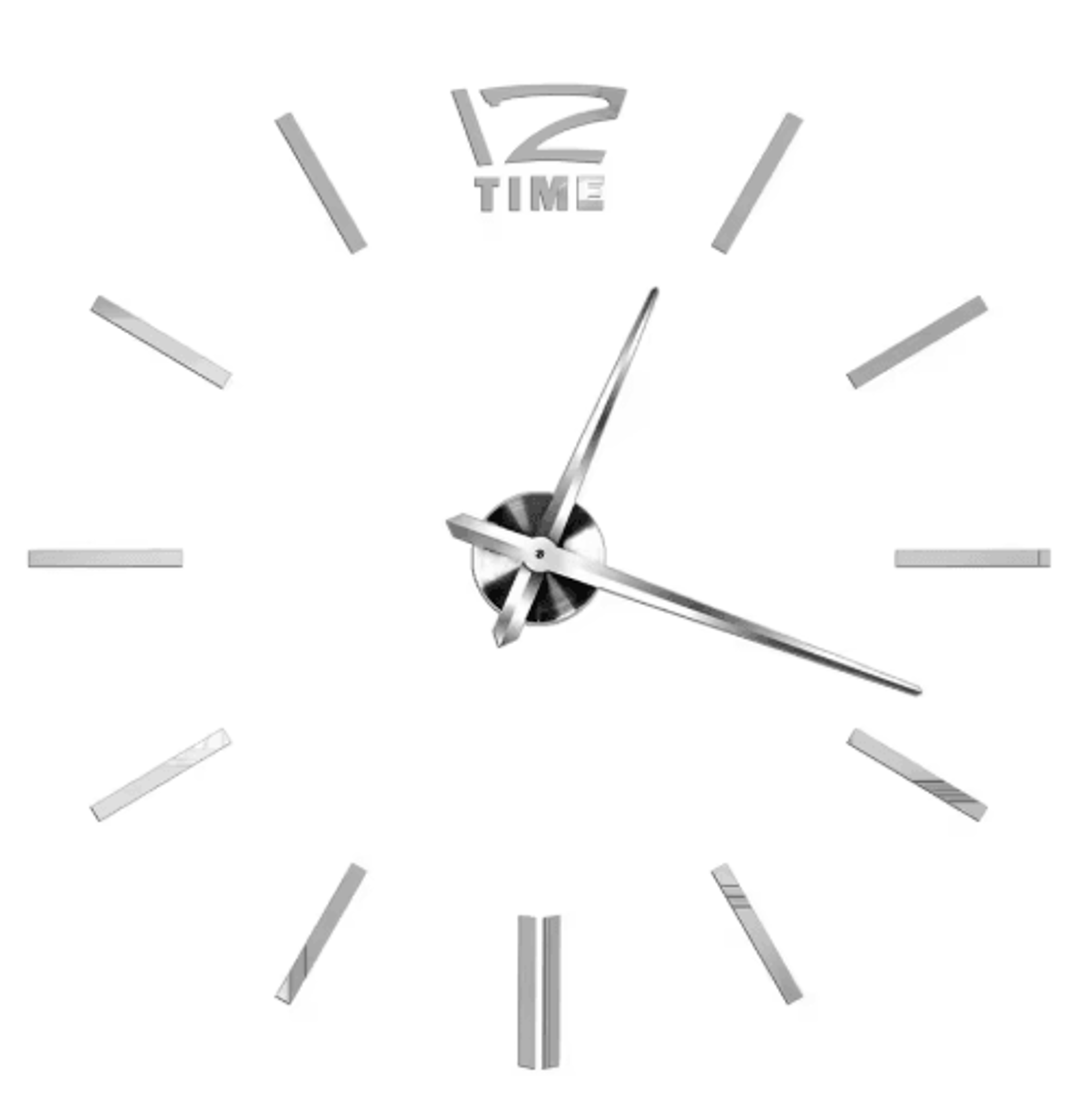 Large 3D DIY Wall Clock  Luminous Silent Wall Clock Stickers For Modern Living Room Decor 2