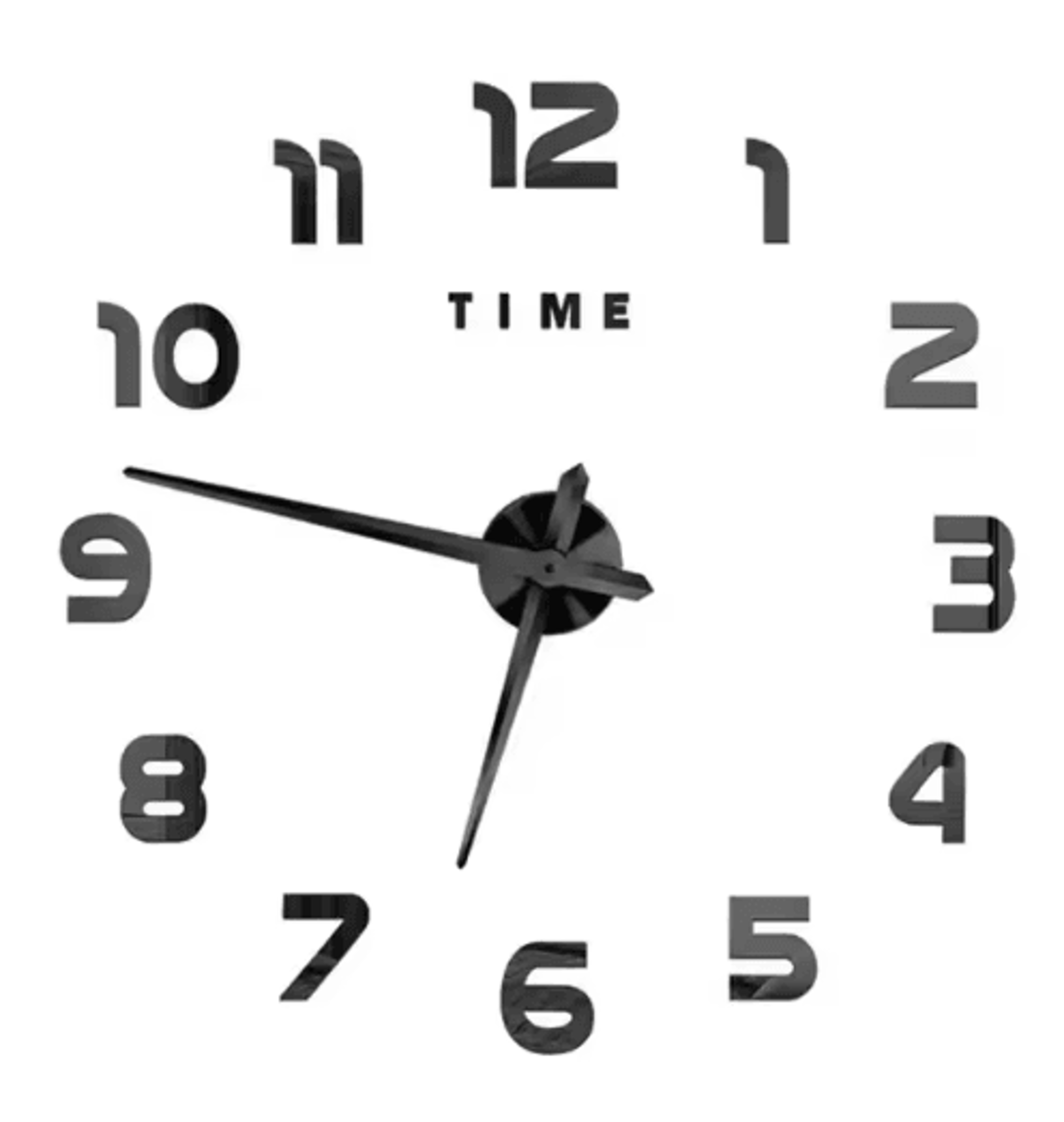 Large 3D DIY Wall Clock  Luminous Silent Wall Clock Stickers For Modern Living Room Decor 23