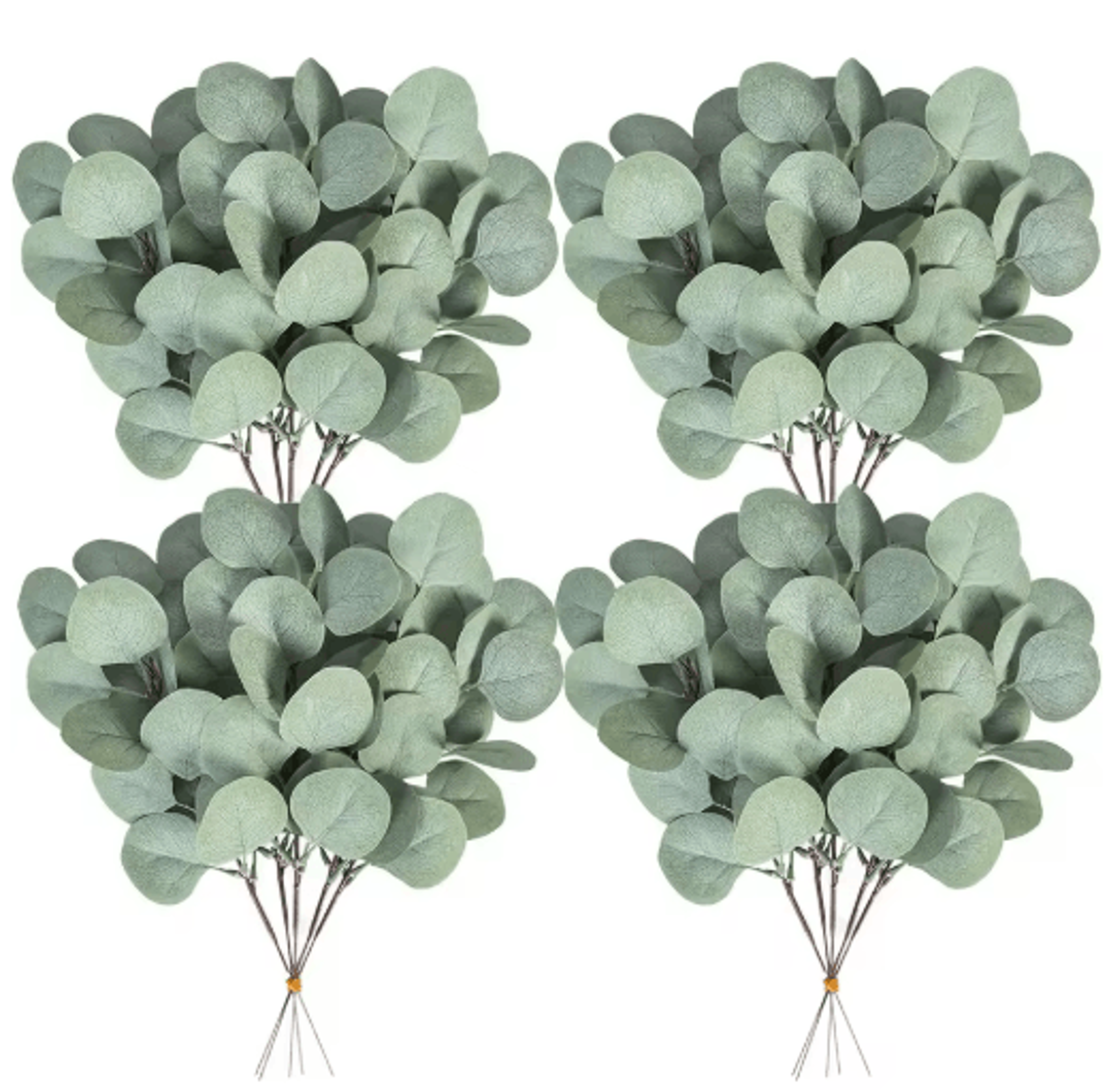 10PCS Artificial Eucalyptus Stems Silk Greenery For DIY Floral Decor  Vase Arrangements 0