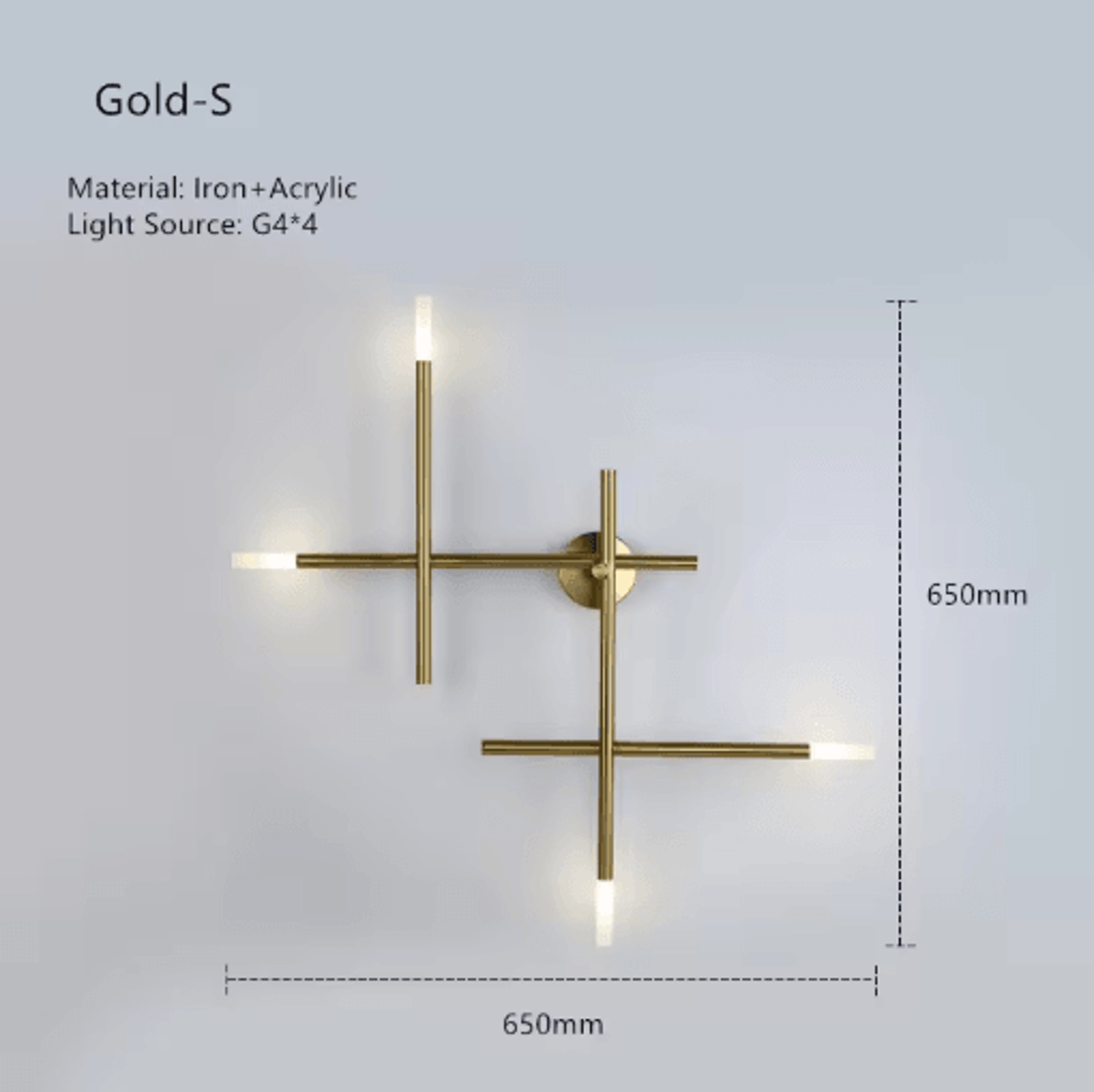 Nordic Cross LED Wall Sconce Minimalist Modern Wall Lamp For Living Room  Bedside 6