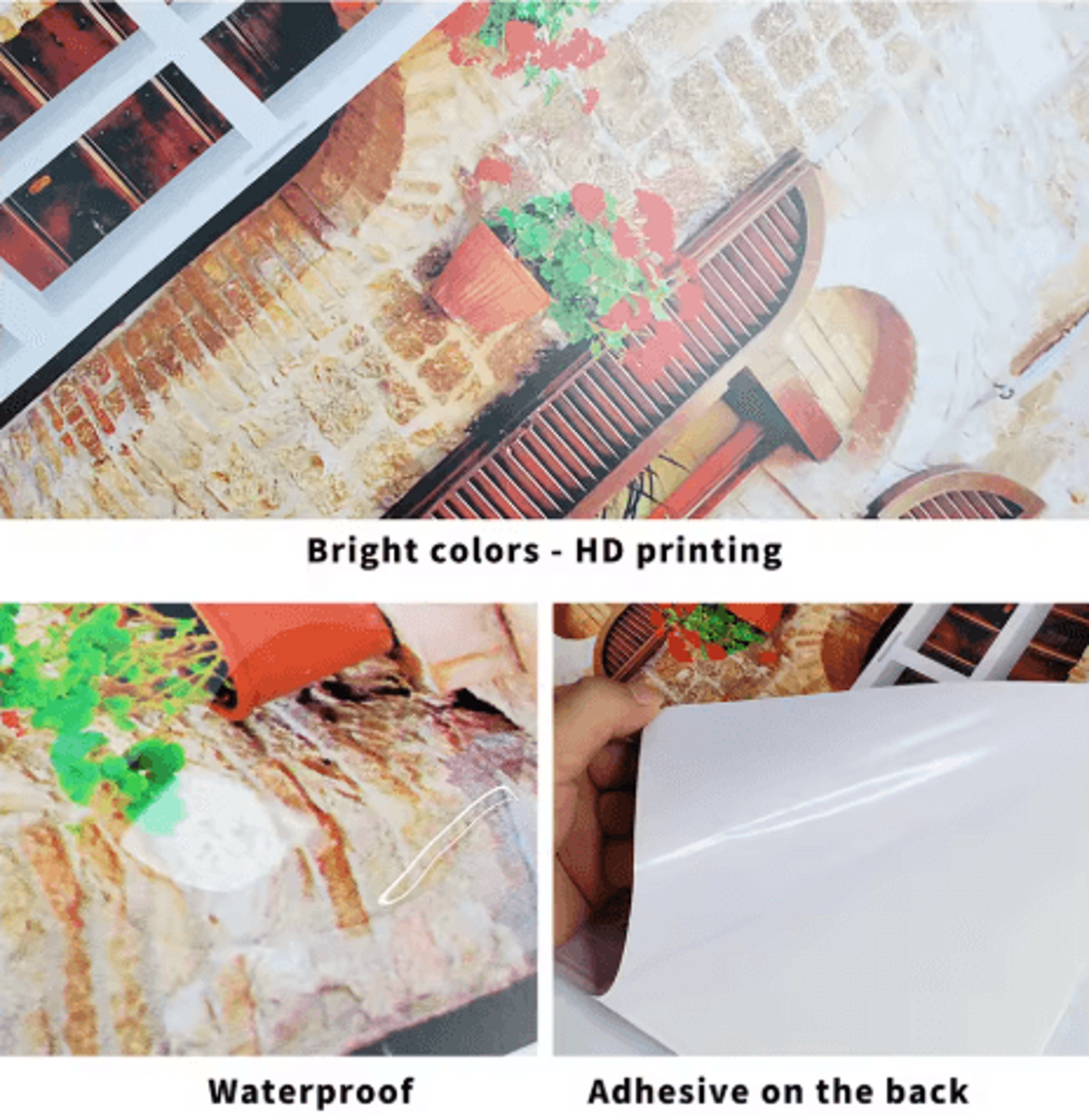 3D Beach Window Wall Sticker Ocean View SelfAdhesive Wall Mural Decor 13