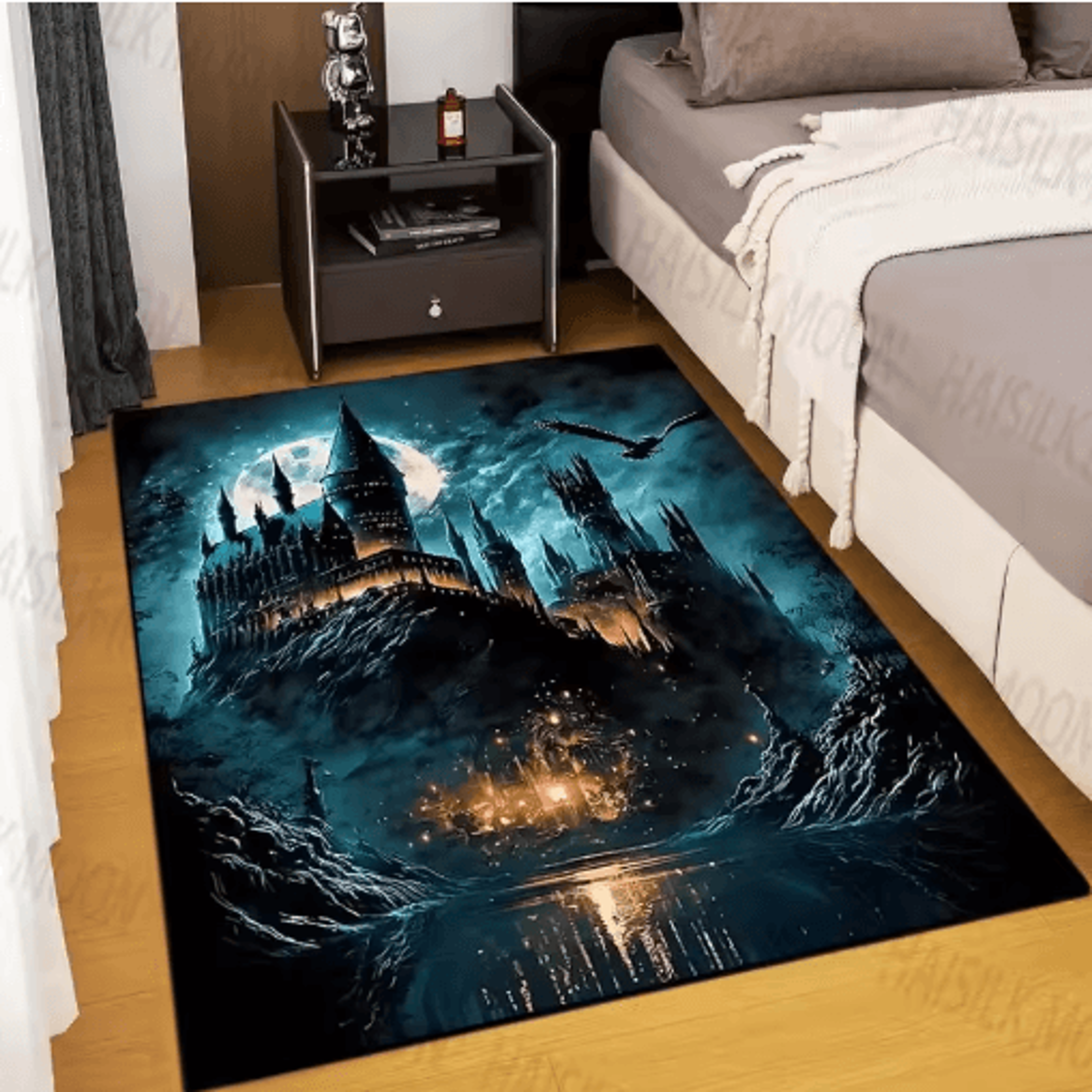Magic Castle Kids Rug Fantasy School Carpet For Bedroom  Playroom Decor 12