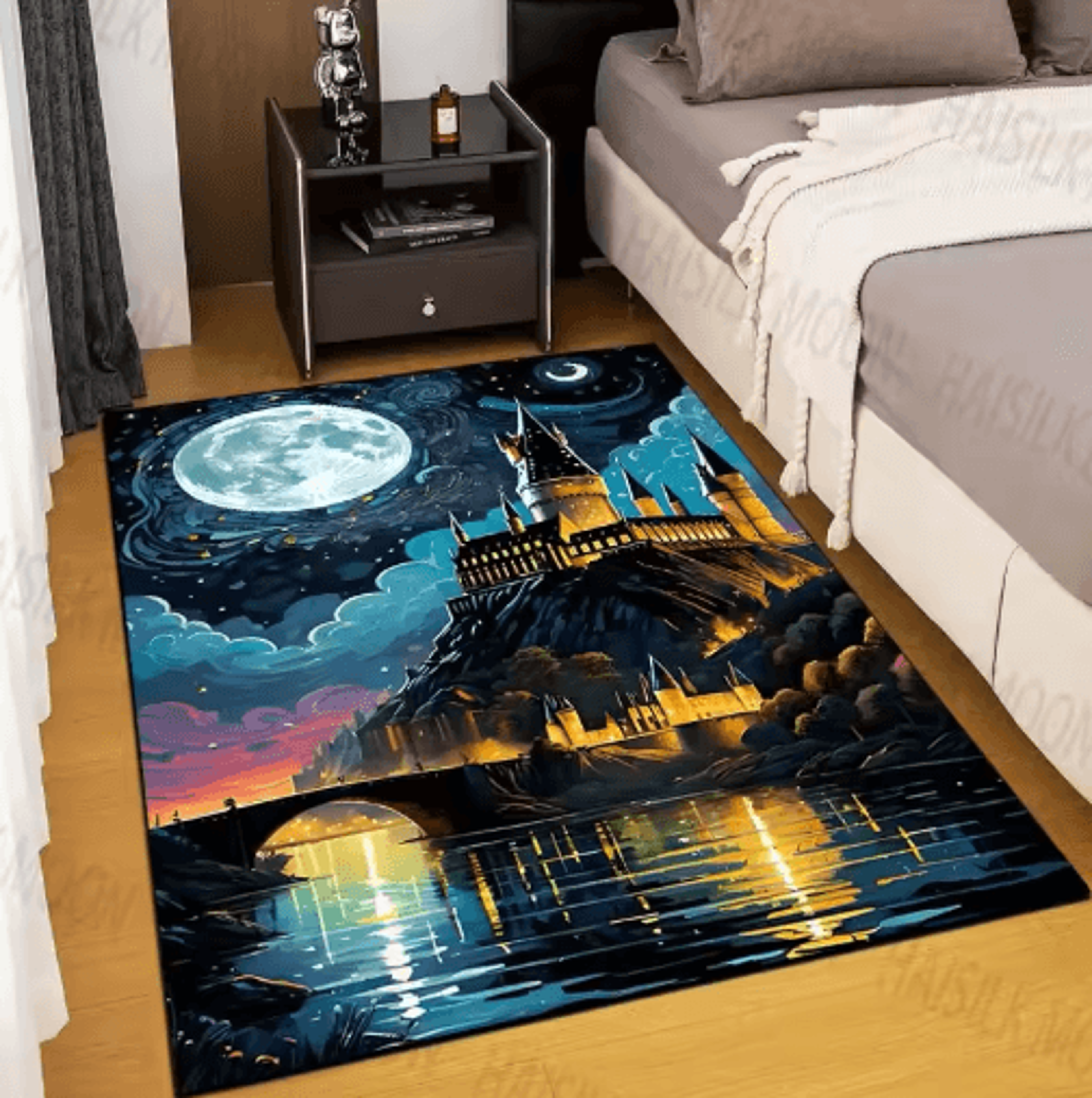 Magic Castle Kids Rug Fantasy School Carpet For Bedroom  Playroom Decor 13