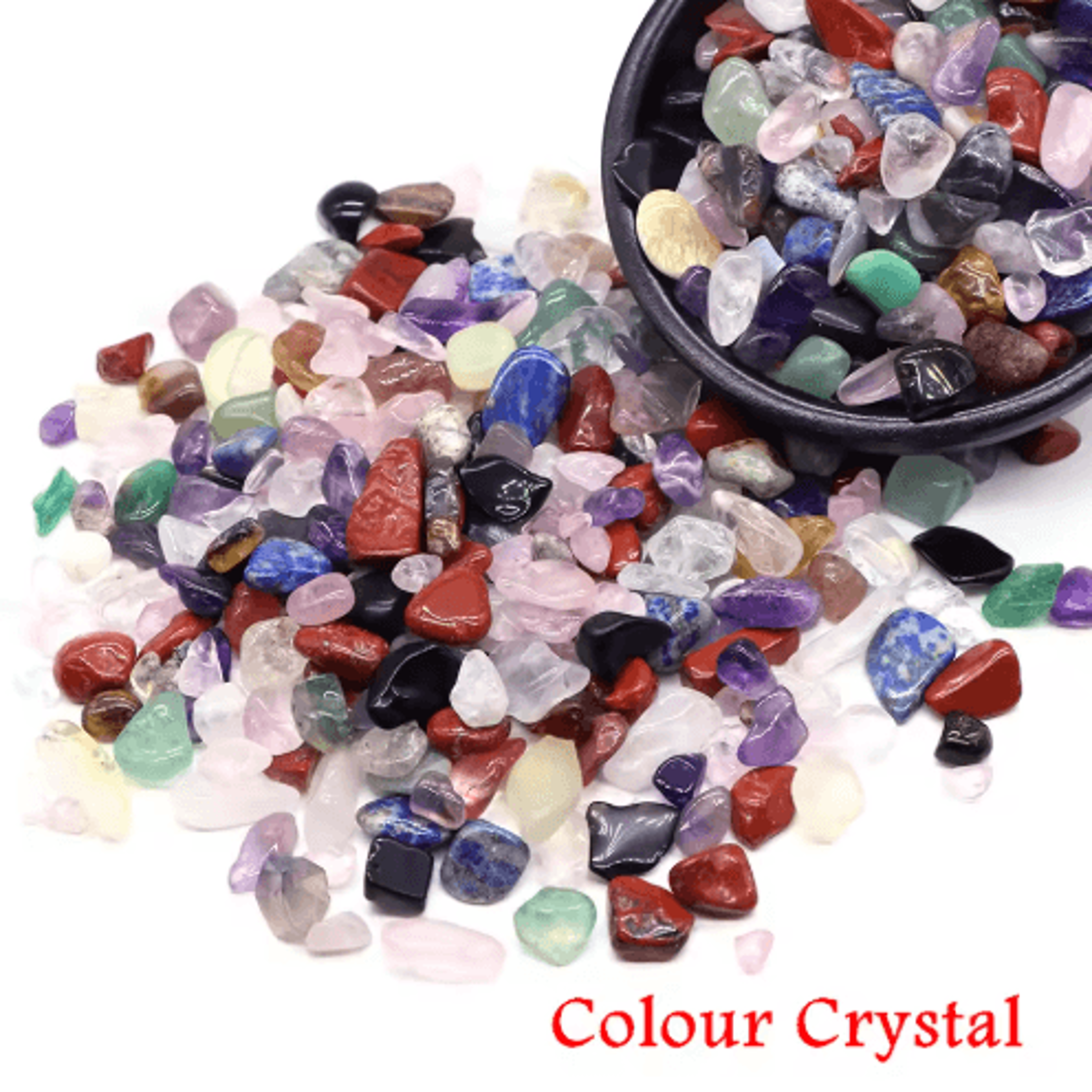 Natural Agate Crystal Chips Healing Gemstone Gravel For Decor  Crafts 25