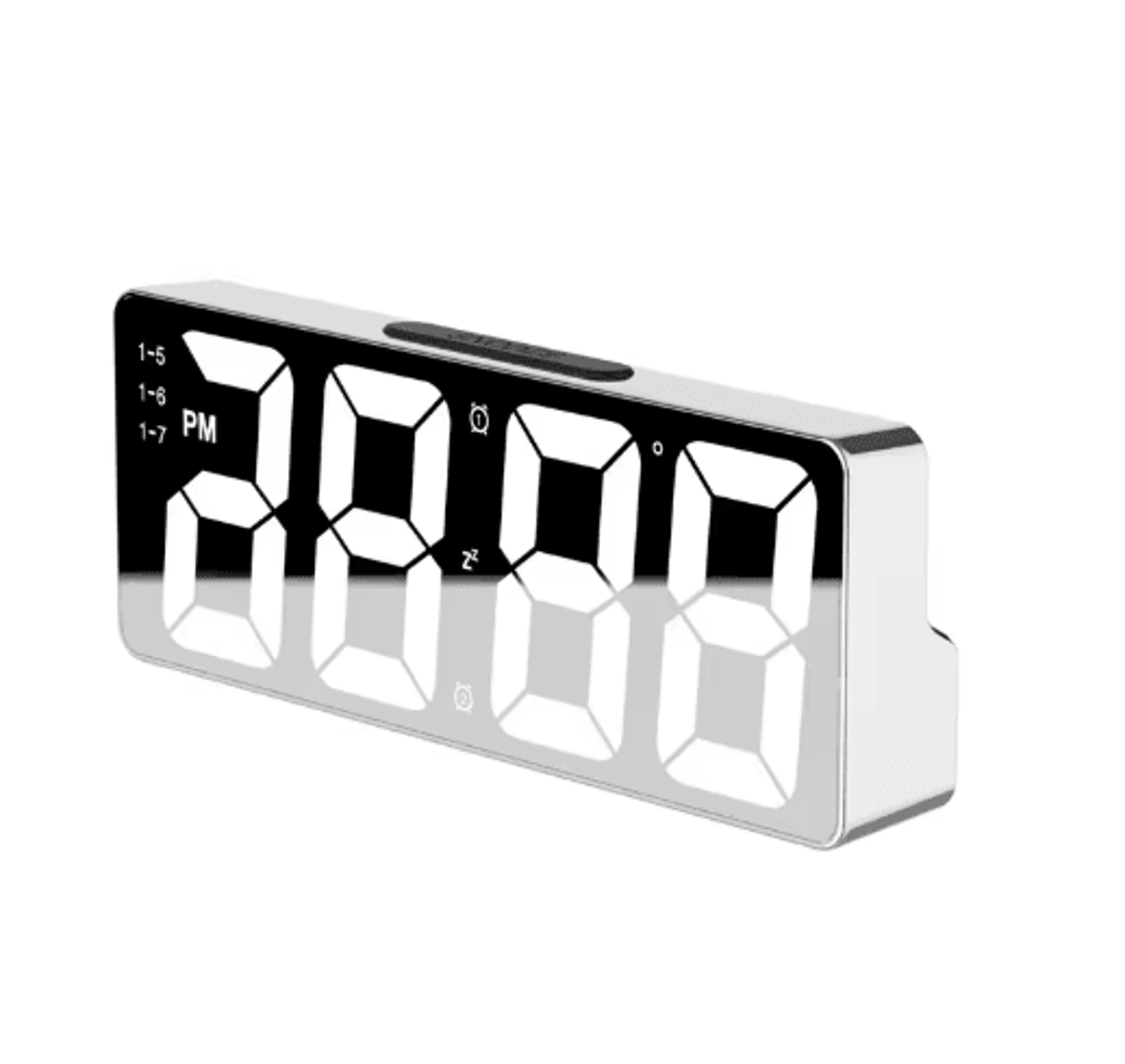 LED Digital Alarm Clock With Temperature Display Adjustable Brightness Bedroom Clock 3