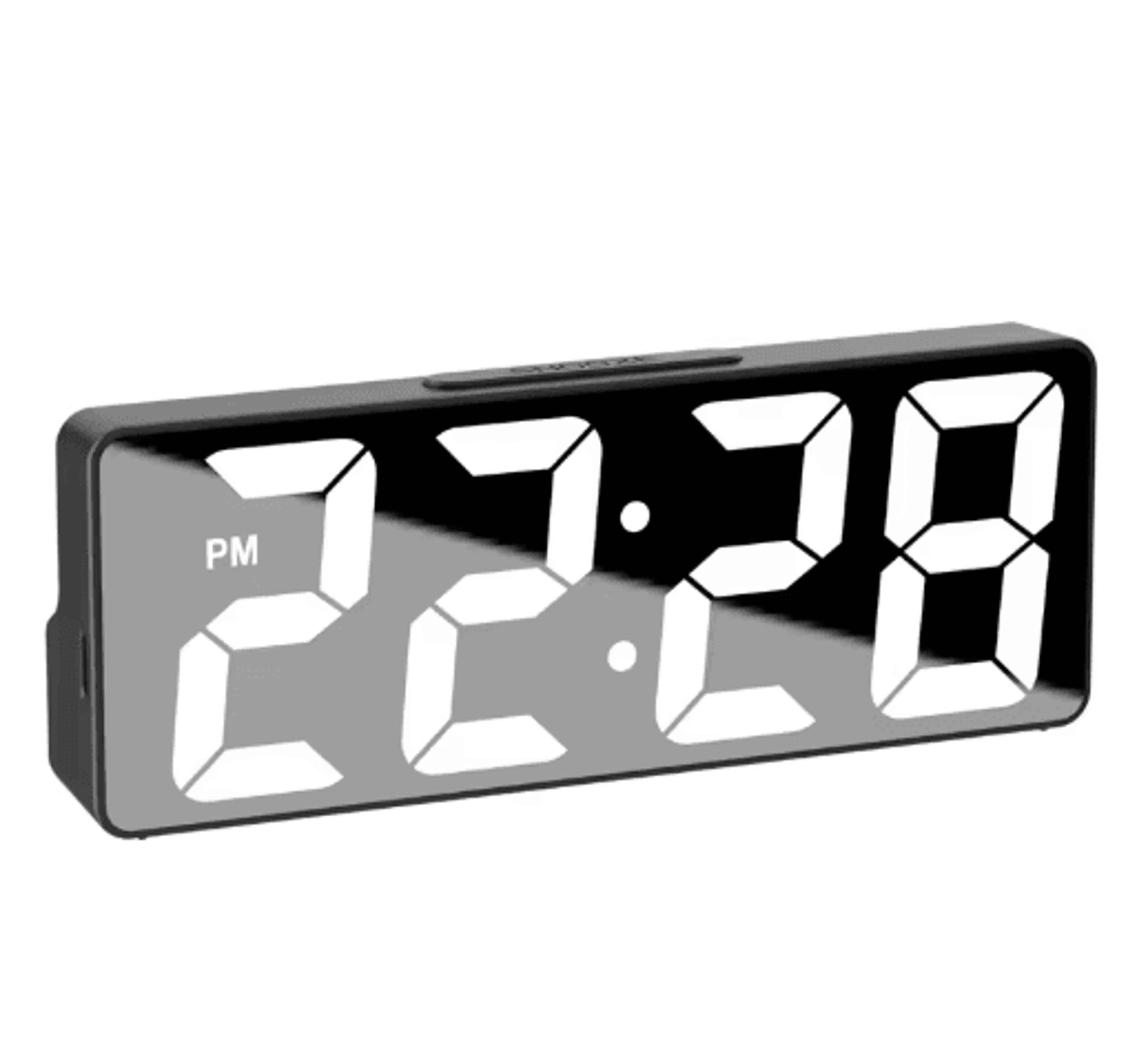 LED Digital Alarm Clock With Temperature Display Adjustable Brightness Bedroom Clock 4