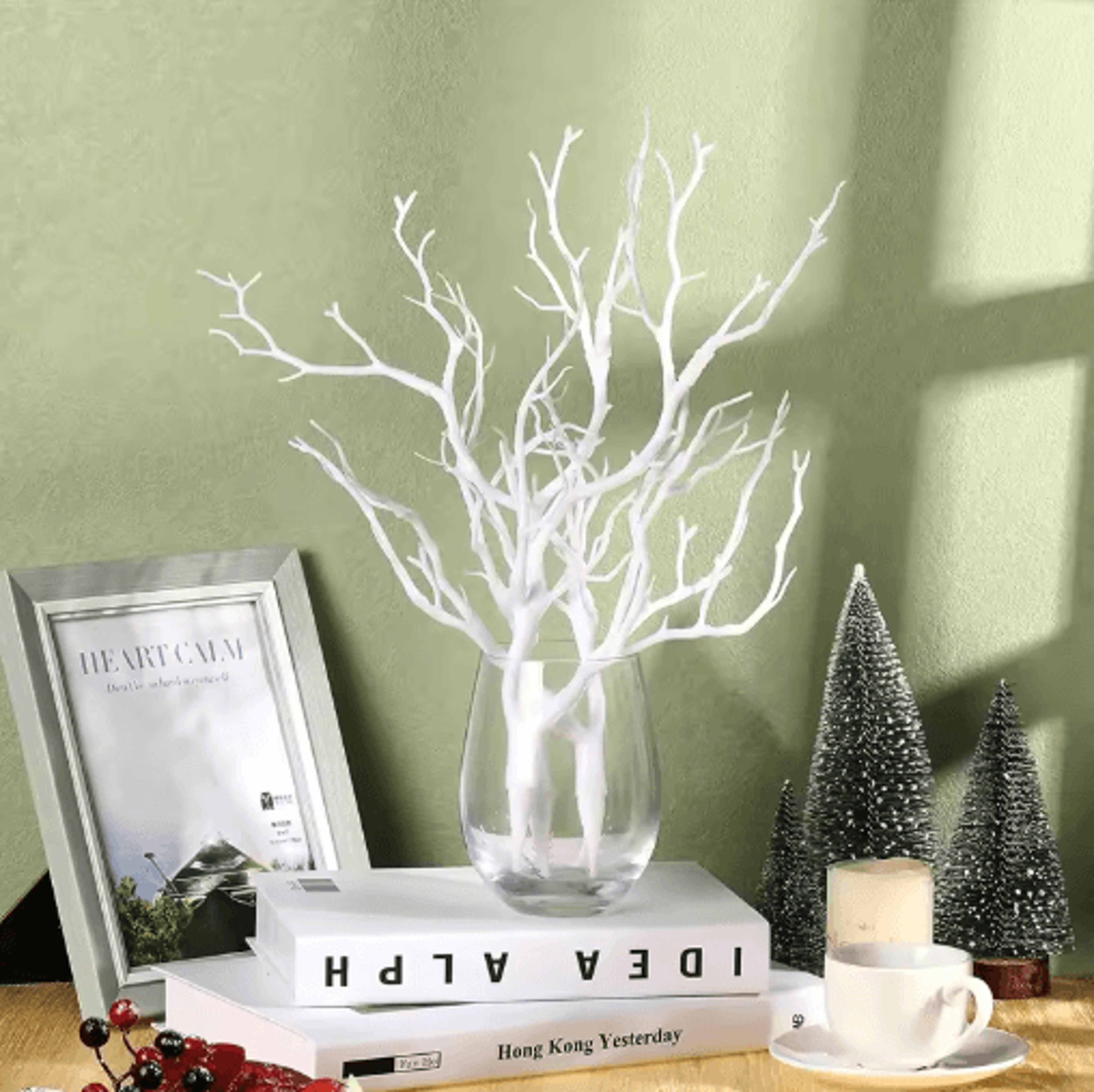 Artificial Antler Branch Decor Faux Twig Centerpiece For Christmas  Winter Styling 5