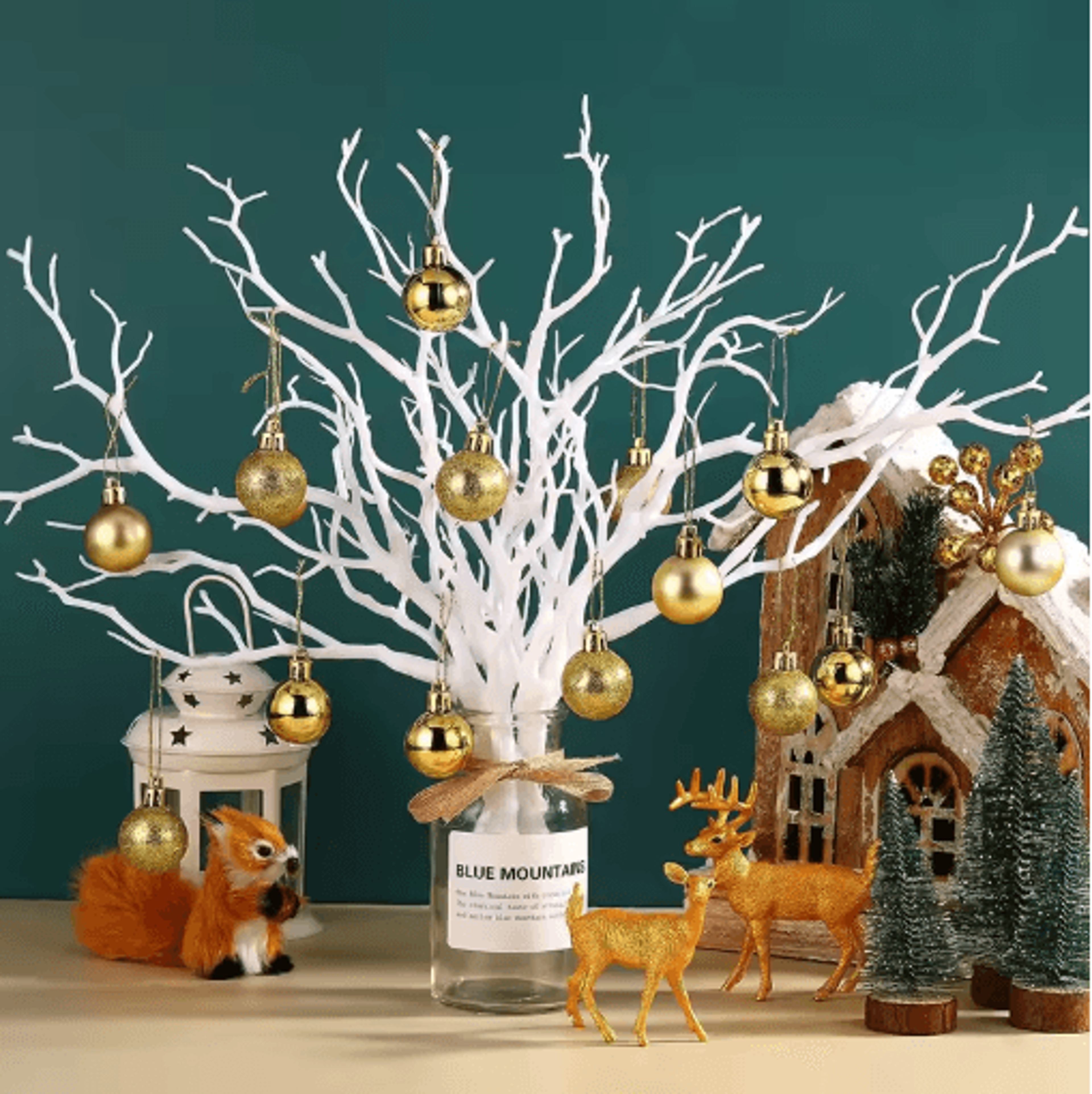 Artificial Antler Branch Decor Faux Twig Centerpiece For Christmas  Winter Styling 7