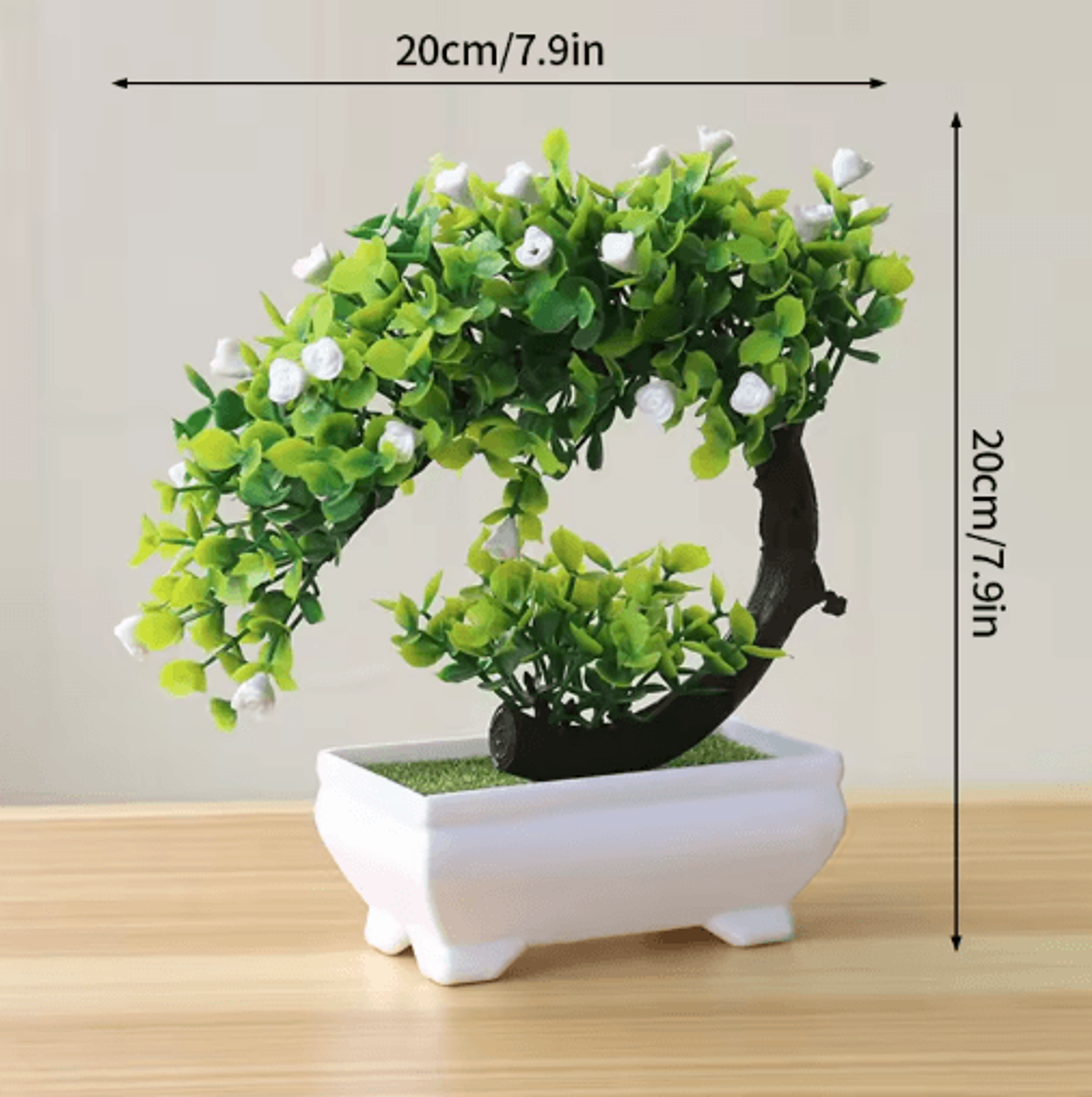 Artificial Bonsai Plant Mini Potted Tree For Desk  Home Decor 11
