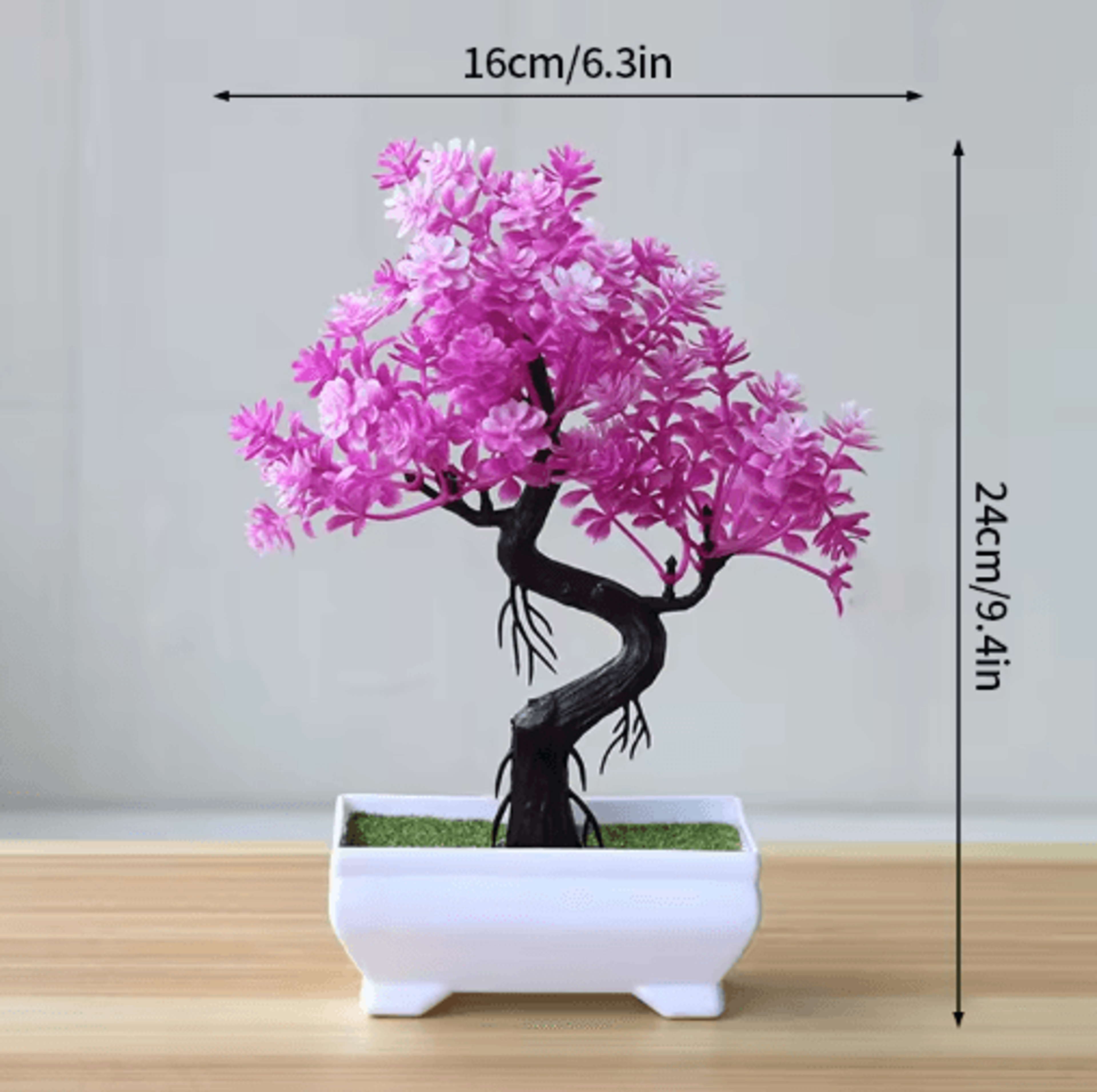 Artificial Bonsai Plant Mini Potted Tree For Desk  Home Decor 13