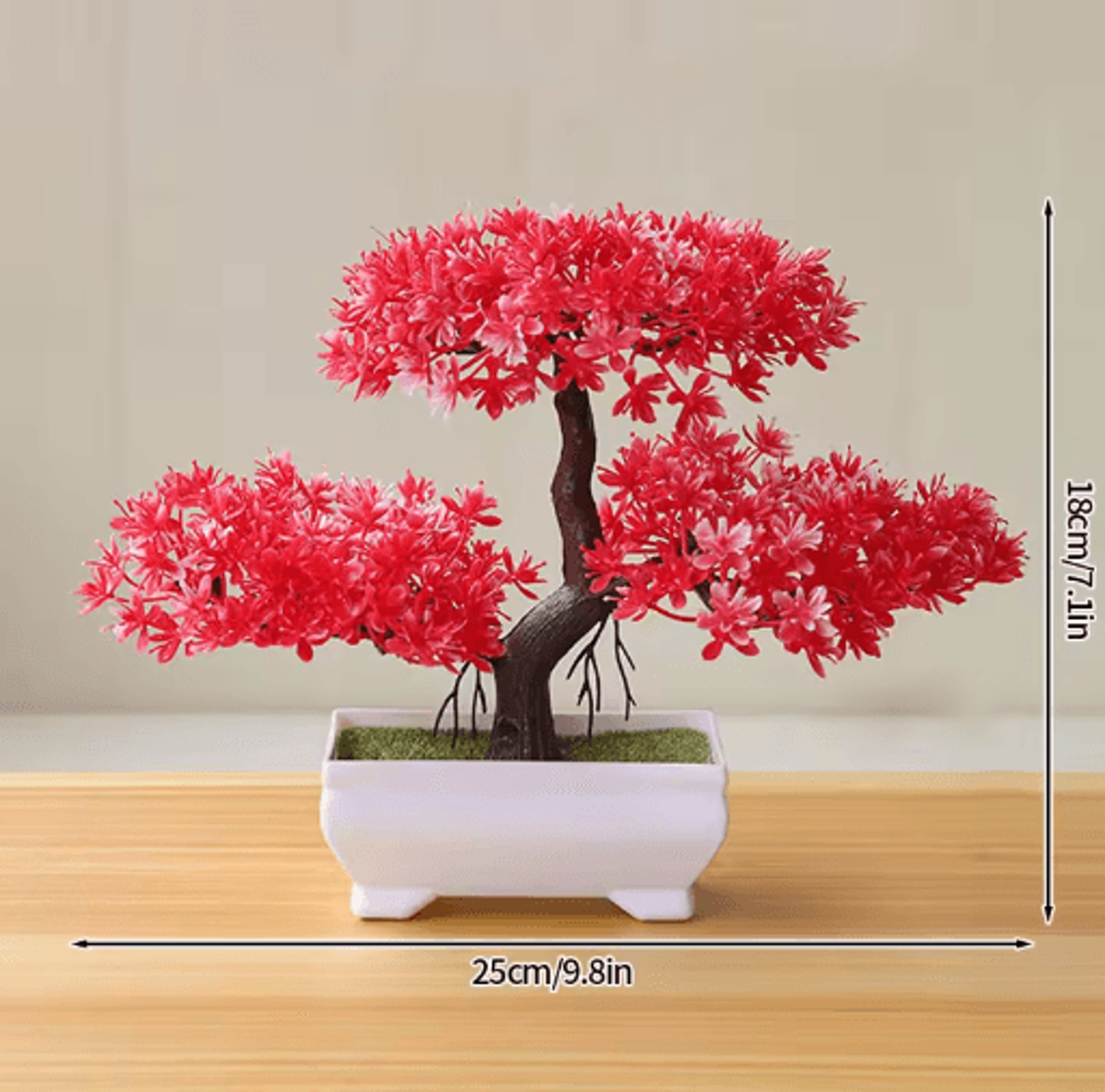 Artificial Bonsai Plant Mini Potted Tree For Desk  Home Decor 14