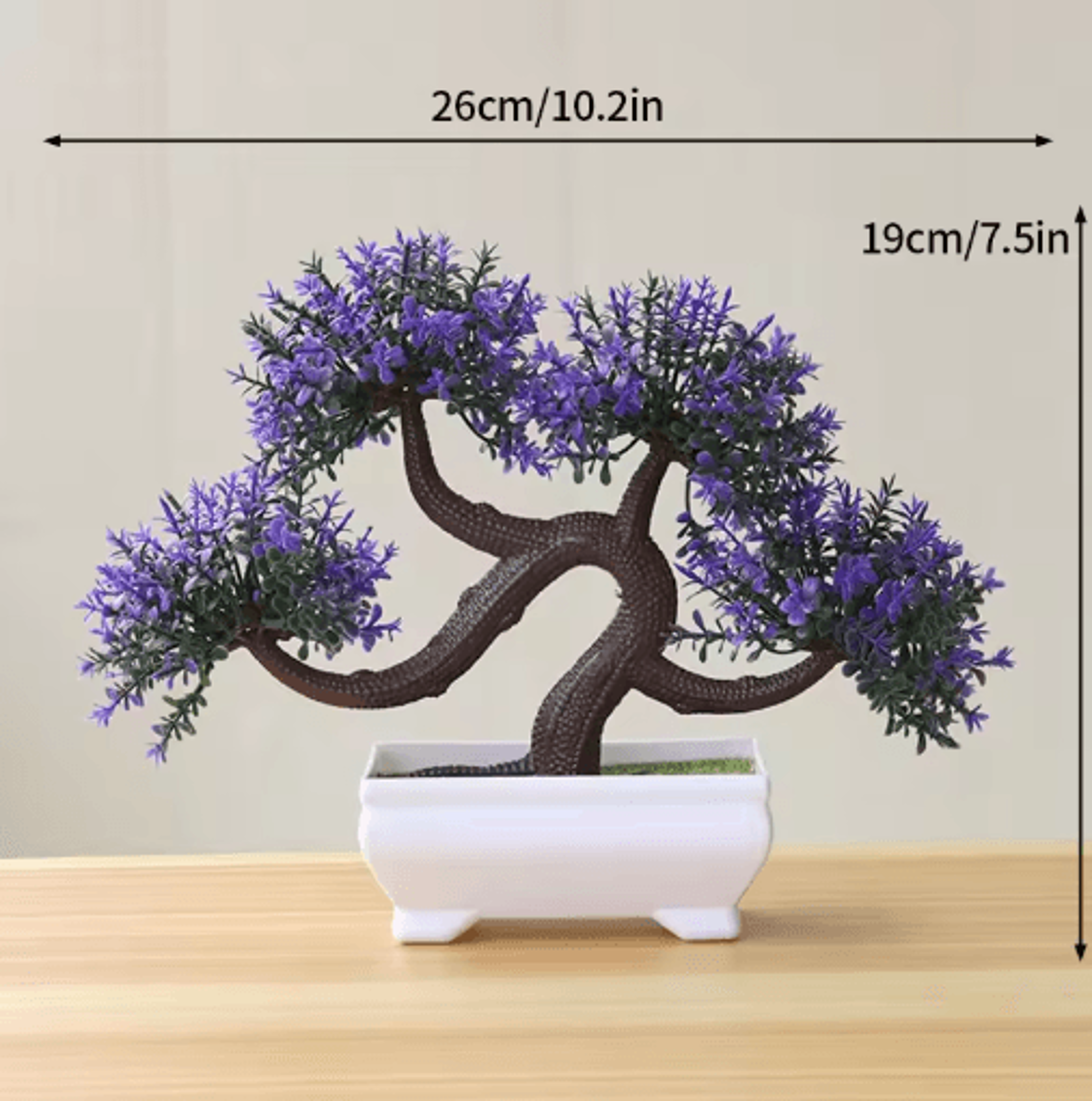 Artificial Bonsai Plant Mini Potted Tree For Desk  Home Decor 4