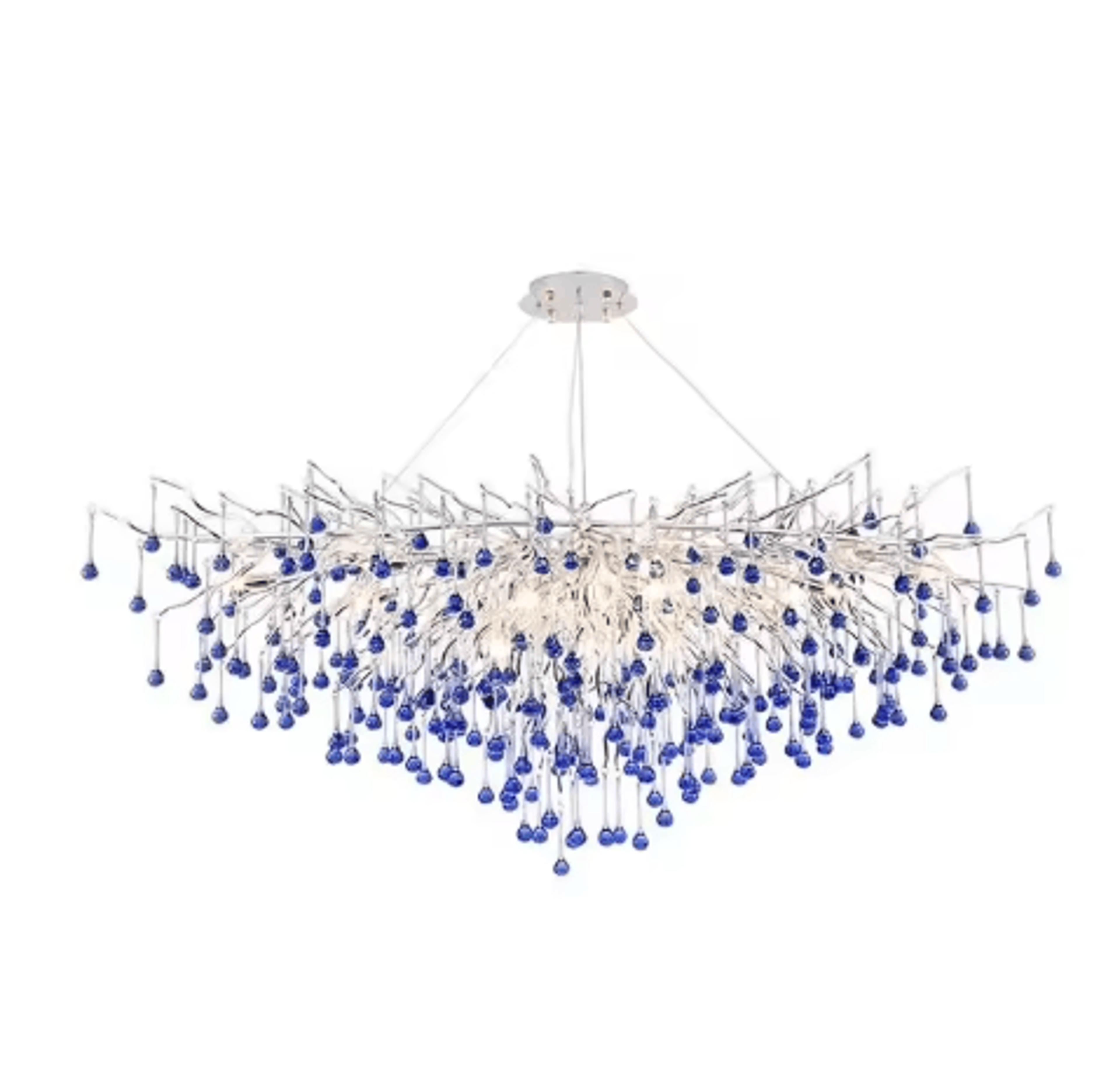 Luxury Branch Crystal Chandelier  Modern Teardrop Hanging Lamp For Living  Dining Spaces 10