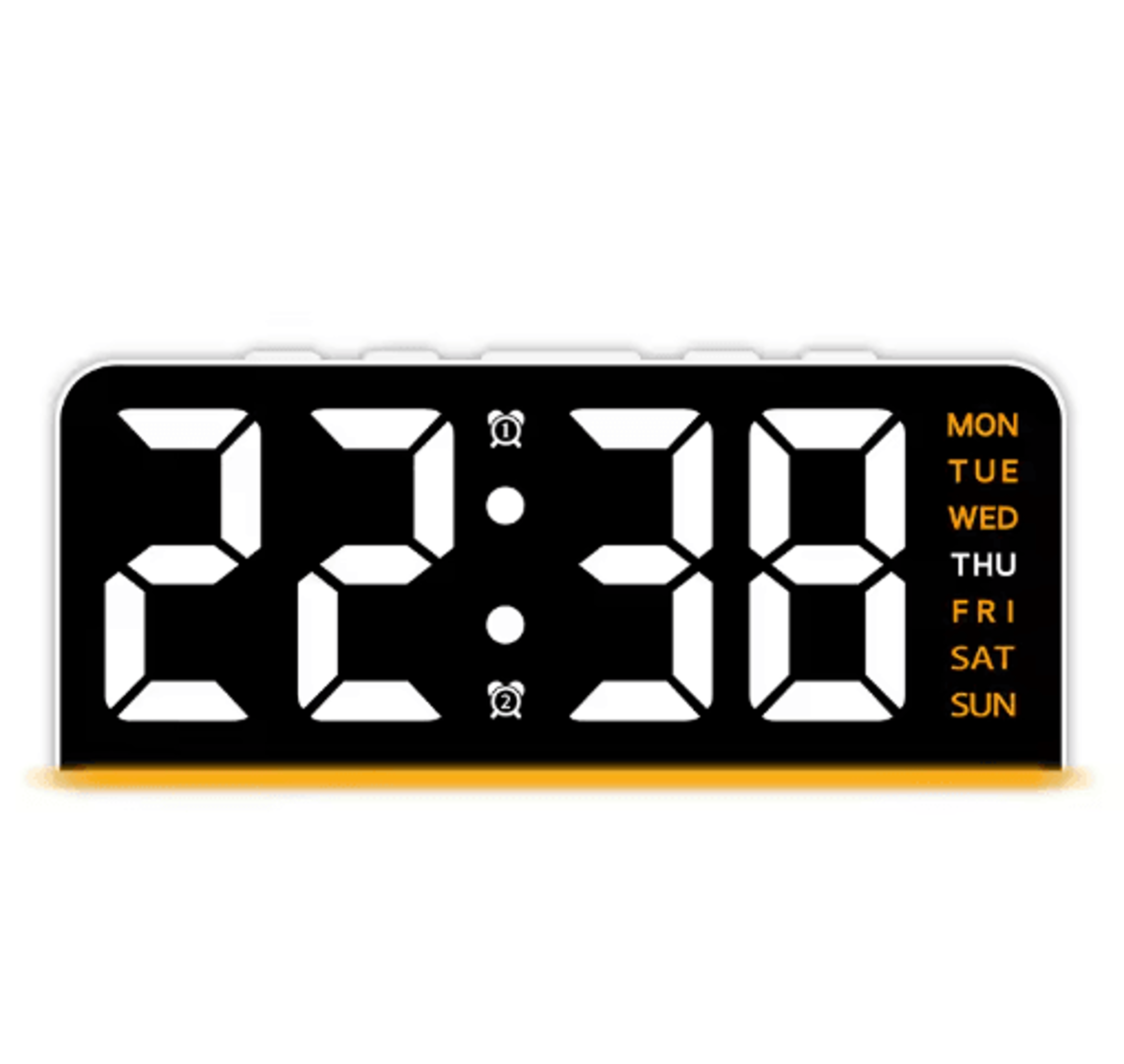 Digital LED Alarm Clock With Dual Alarms  Date Display  Bedside Desk Clock 2
