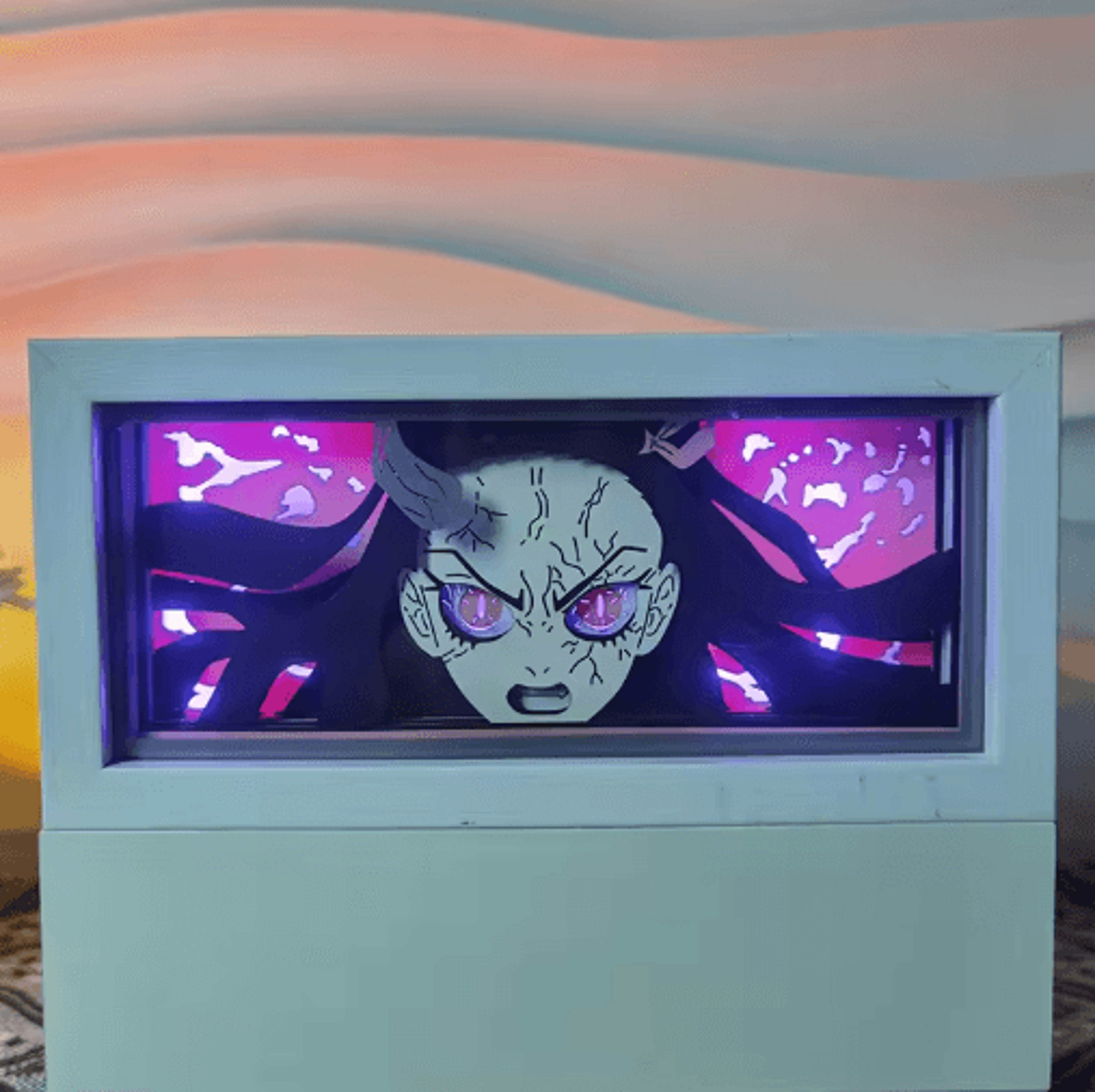 Demon Slayer 3D LED Light Box  Tanjiro Anime Night Light Decor 19