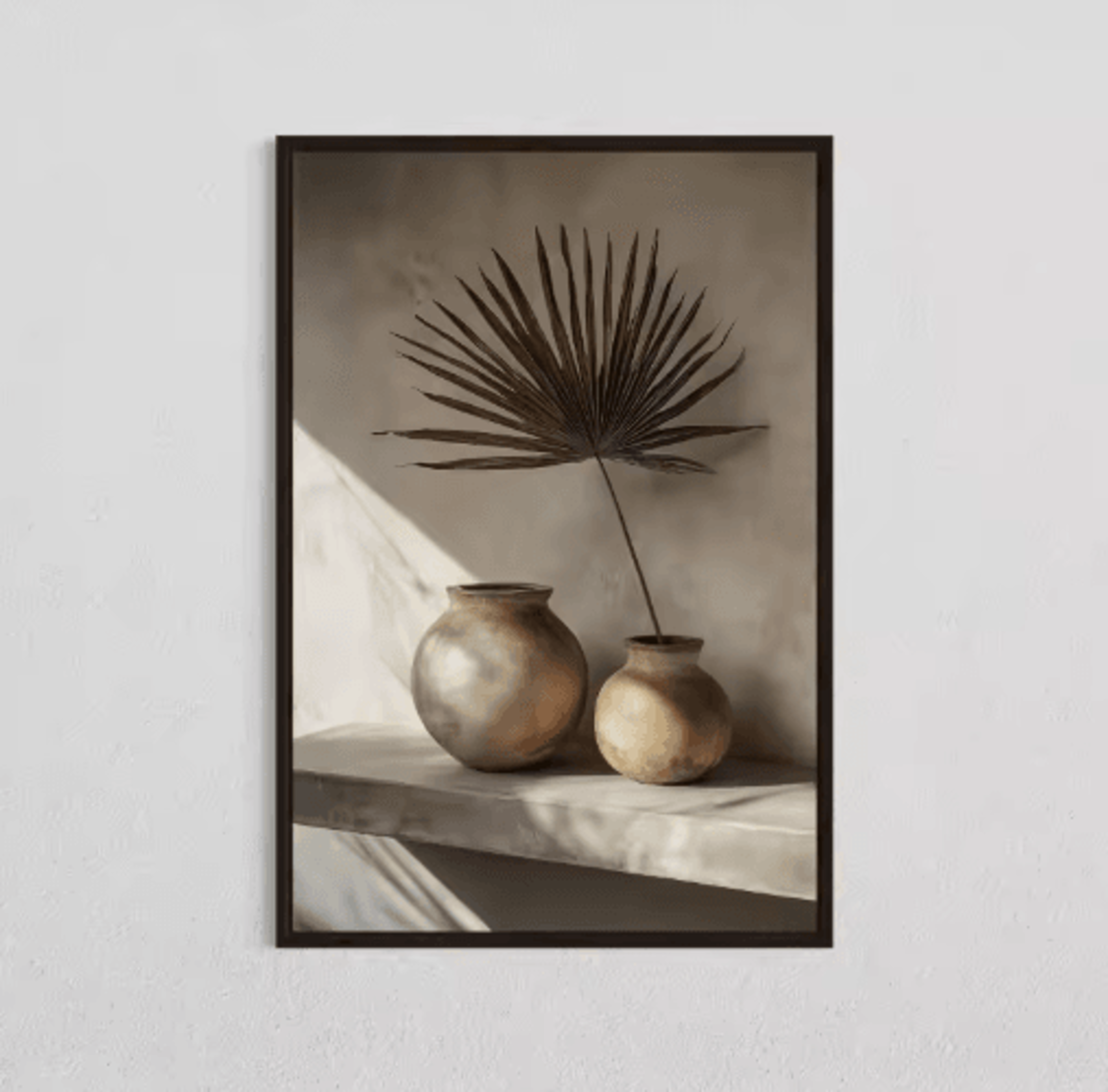 Minimalist Olive Tree Canvas Wall Art  Mediterranean Frameless Still Life Poster 10