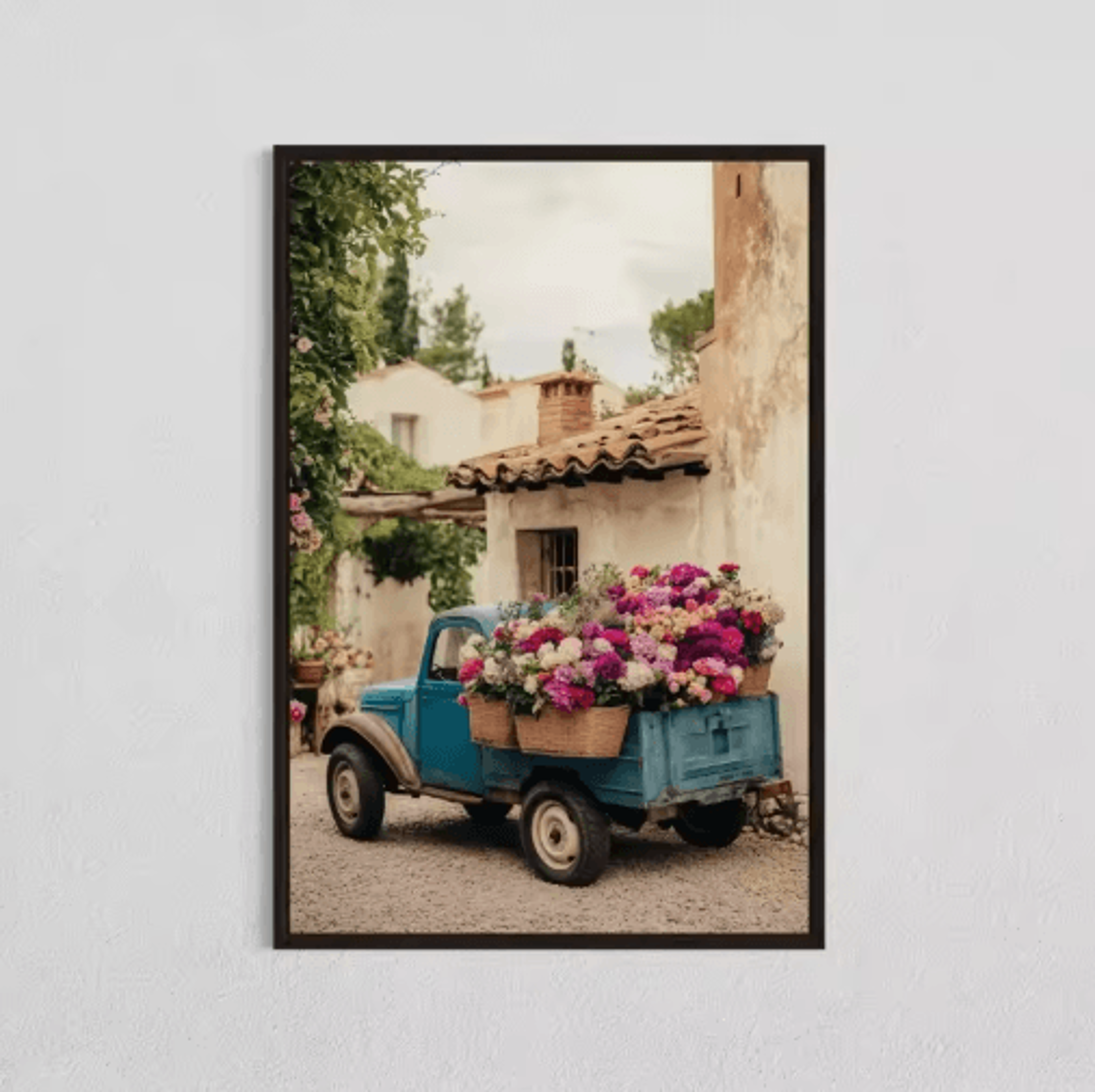 Minimalist Olive Tree Canvas Wall Art  Mediterranean Frameless Still Life Poster 11