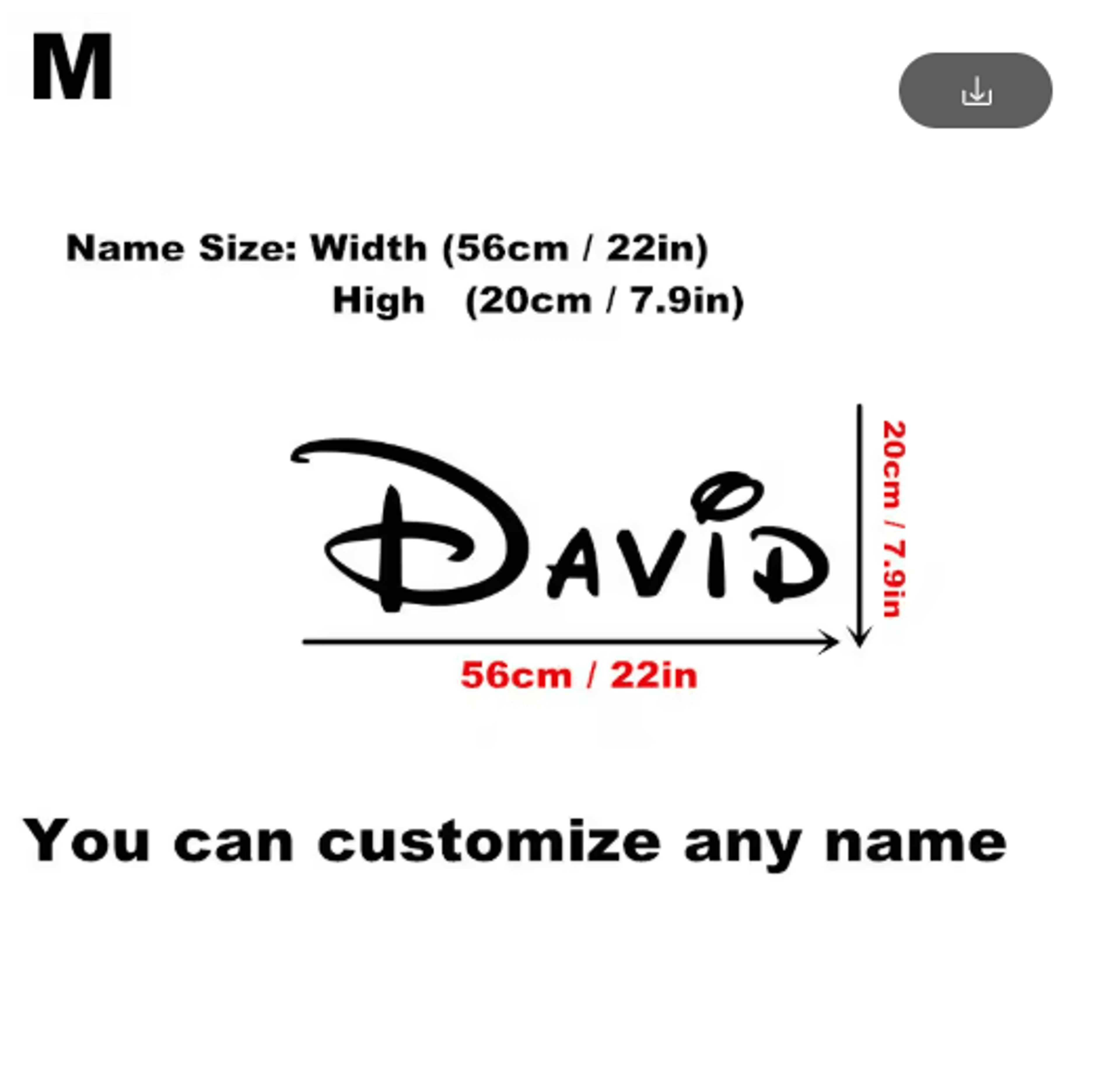 Personalized Name Wall Sticker Custom Kids Room  Nursery Vinyl Decal 2