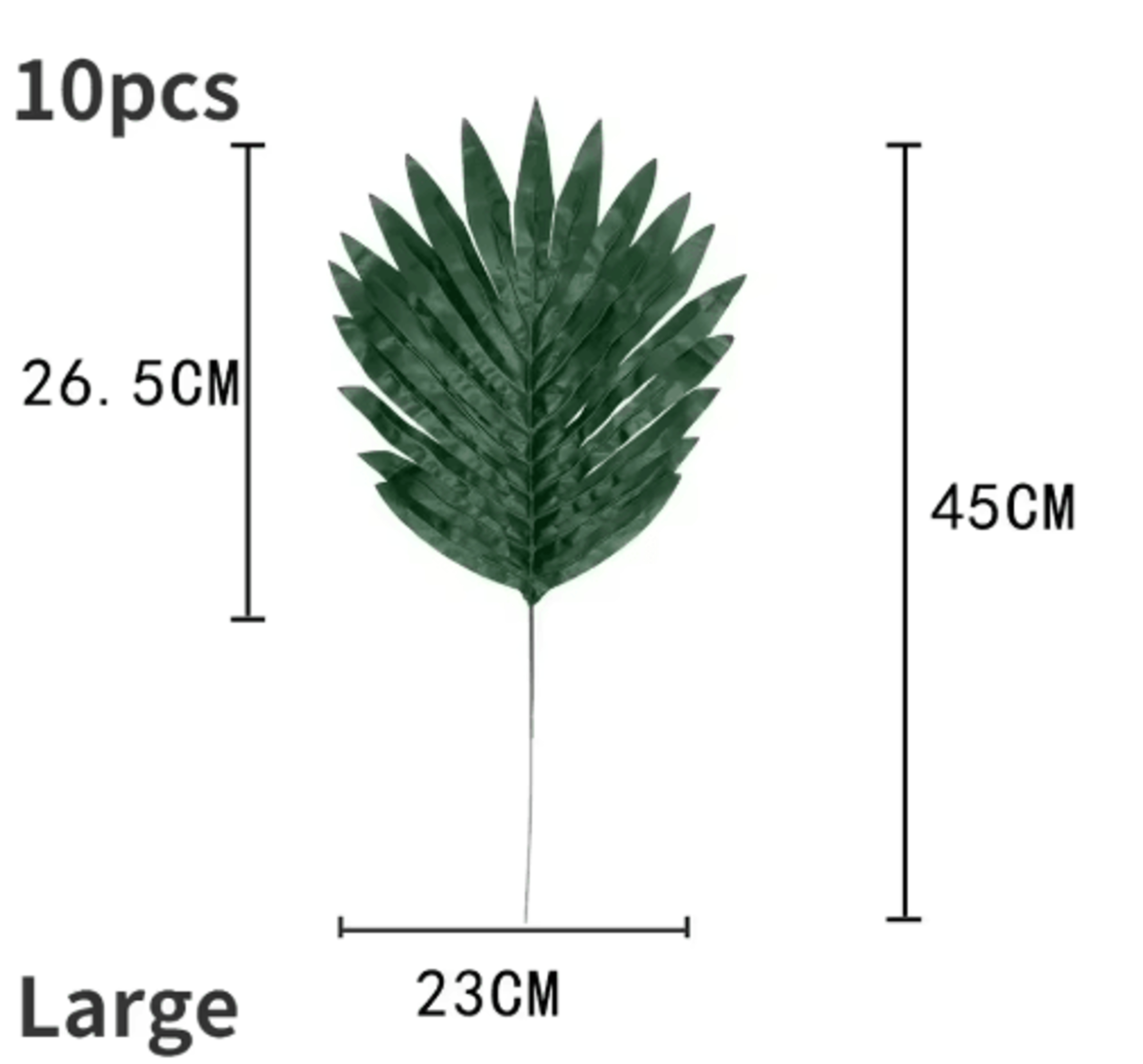 Hawaii Artificial Palm Leaf Set  Tropical Jungle Table Decor  Placemats 10pcs 2