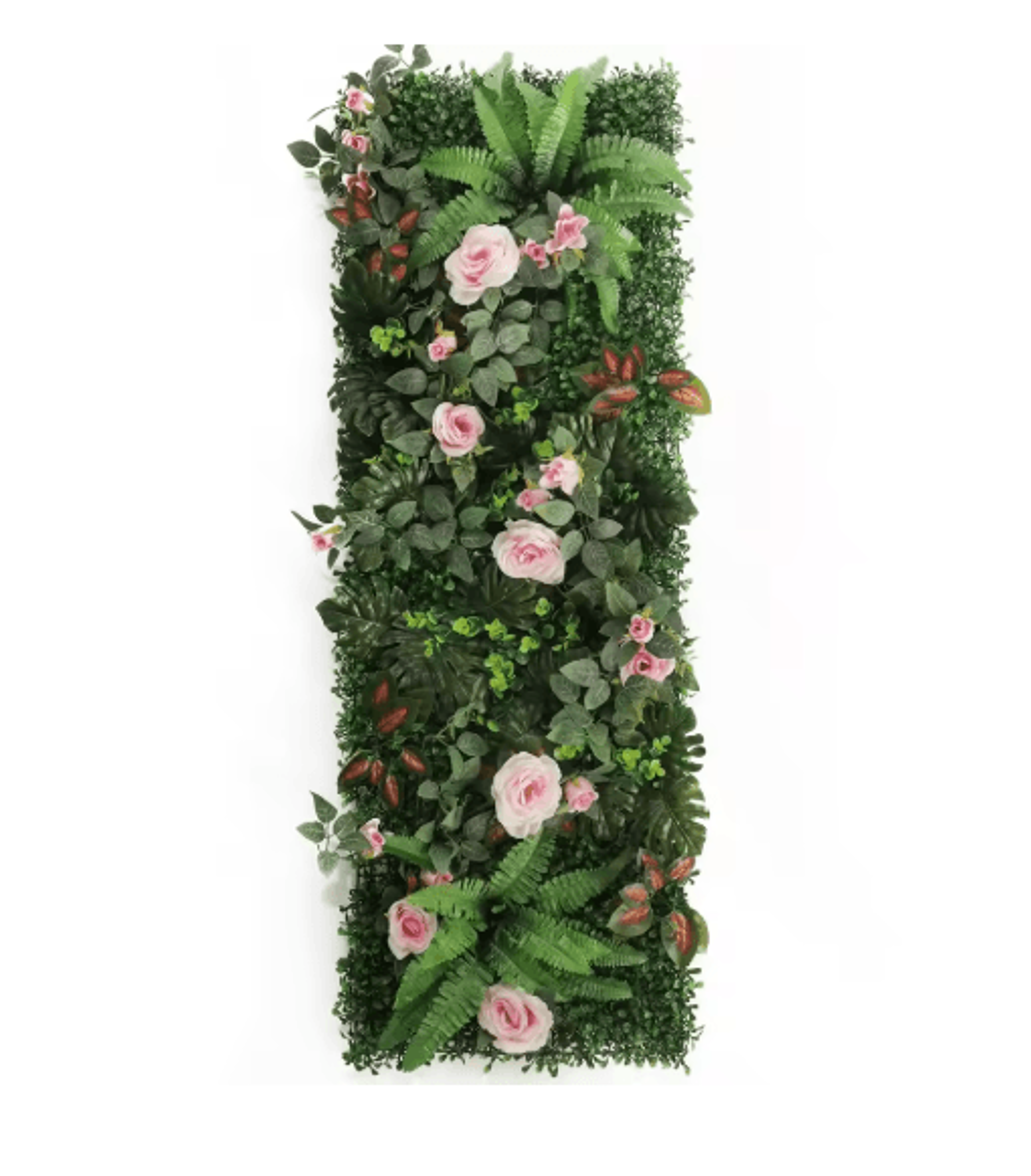 Artificial Rose Wall Panel 40x120cm Floral Grass Backdrop Home Decor 6