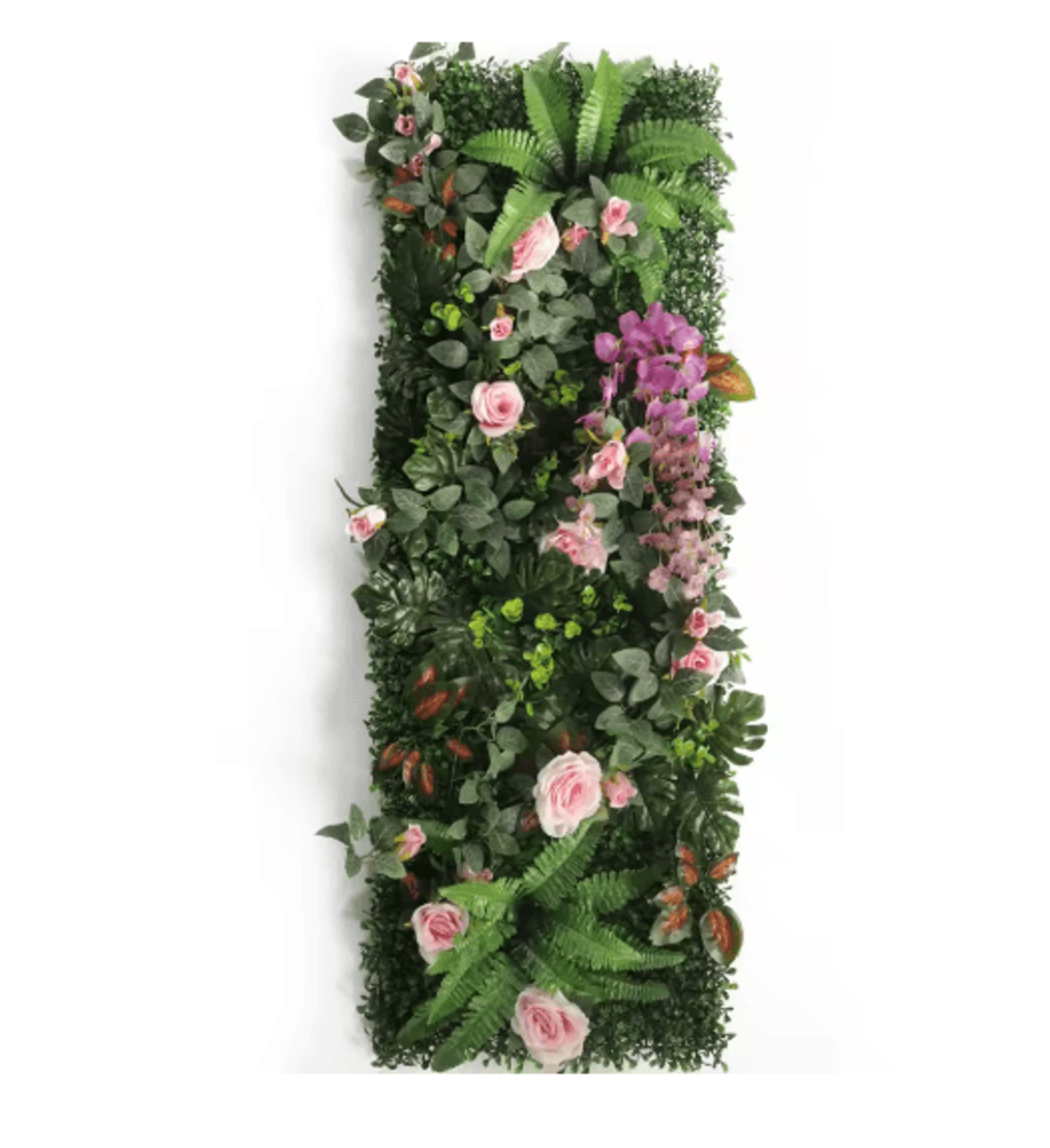 Artificial Rose Wall Panel 40x120cm Floral Grass Backdrop Home Decor 7