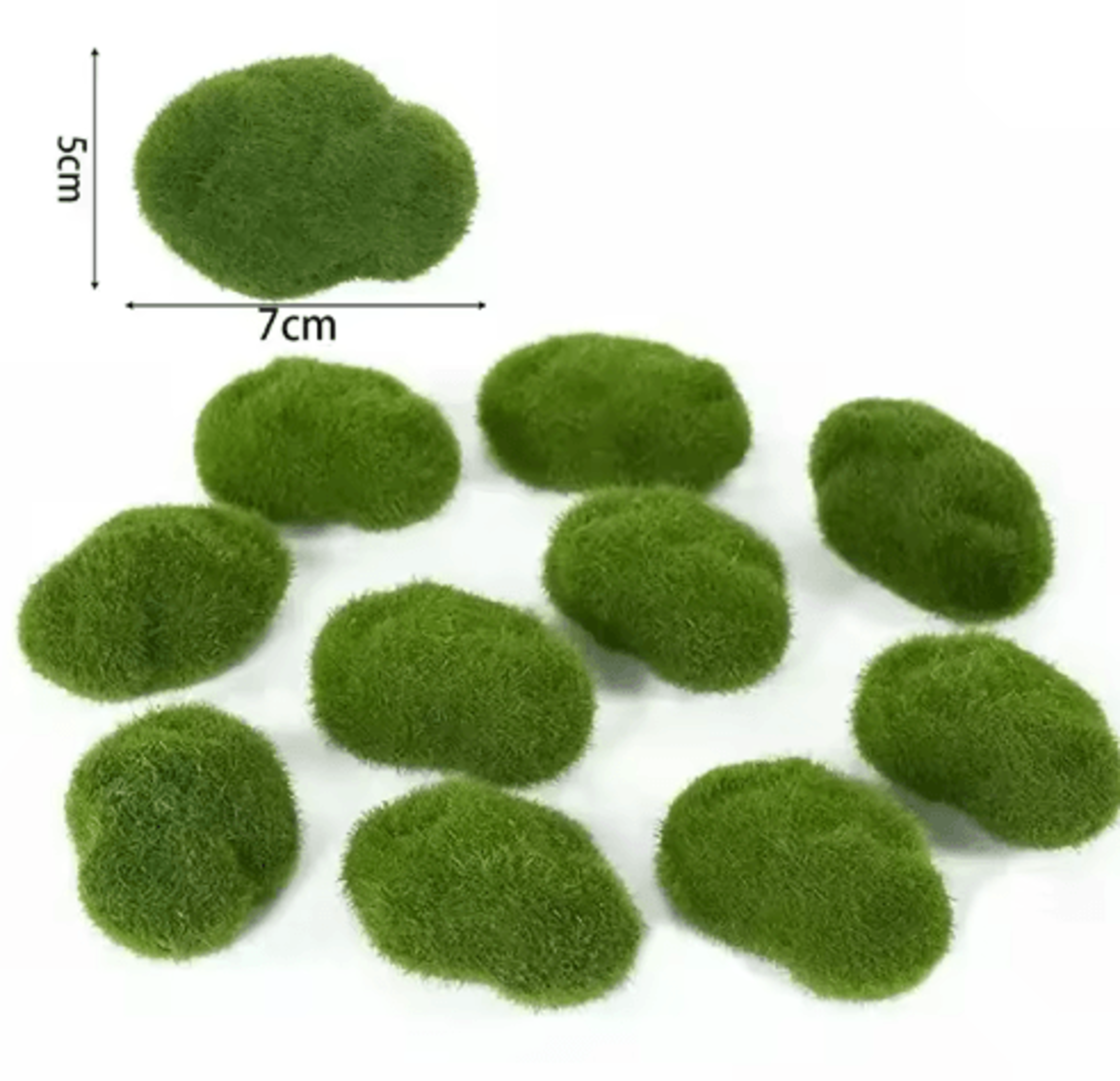 Artificial Moss Rocks  Balls  Decorative Green Moss Stones For Garden  Flower Pots 1
