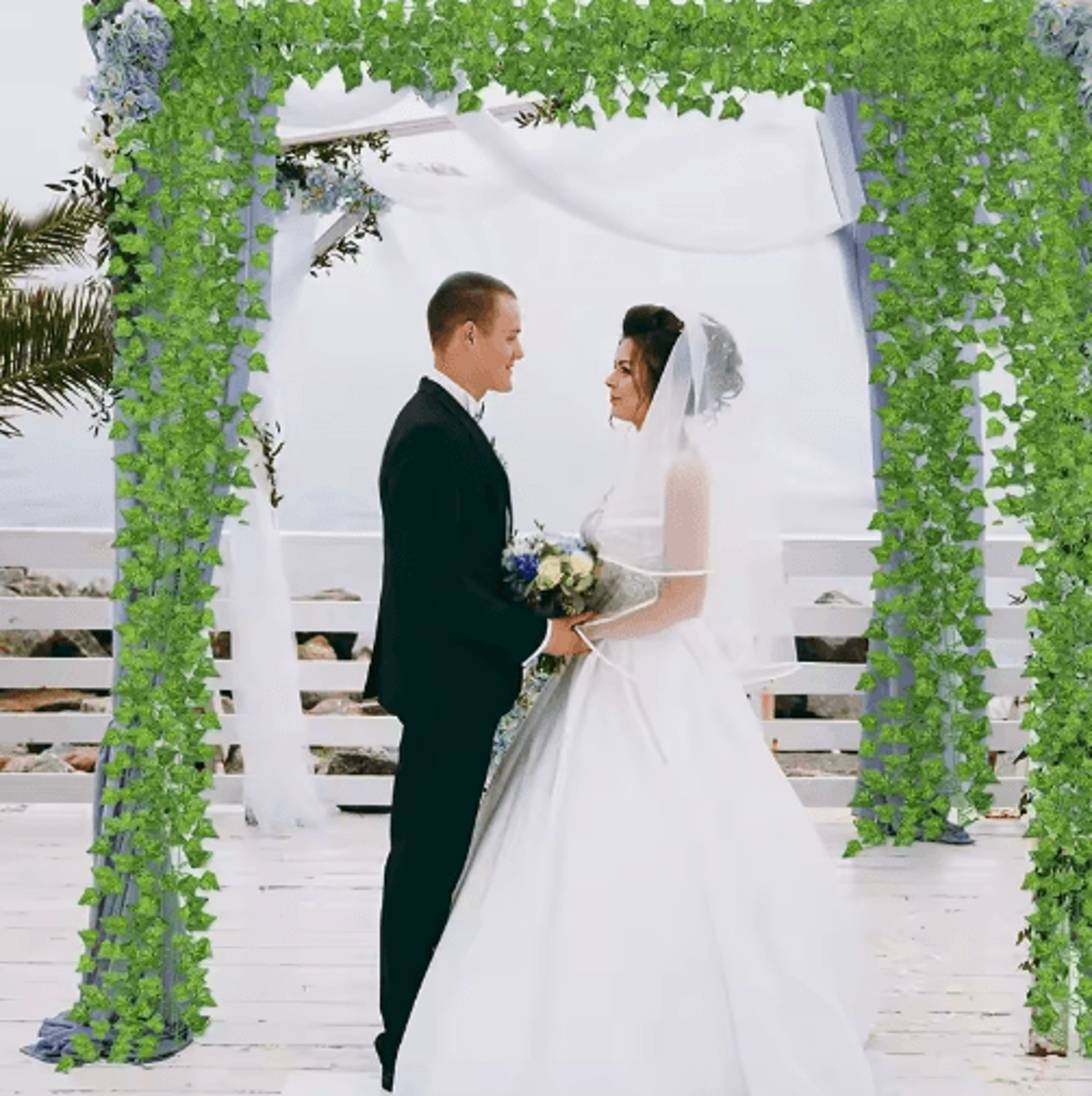 21M Artificial Ivy Garland  Silk Green Leaf Vine Decor For Home  Wedding 0
