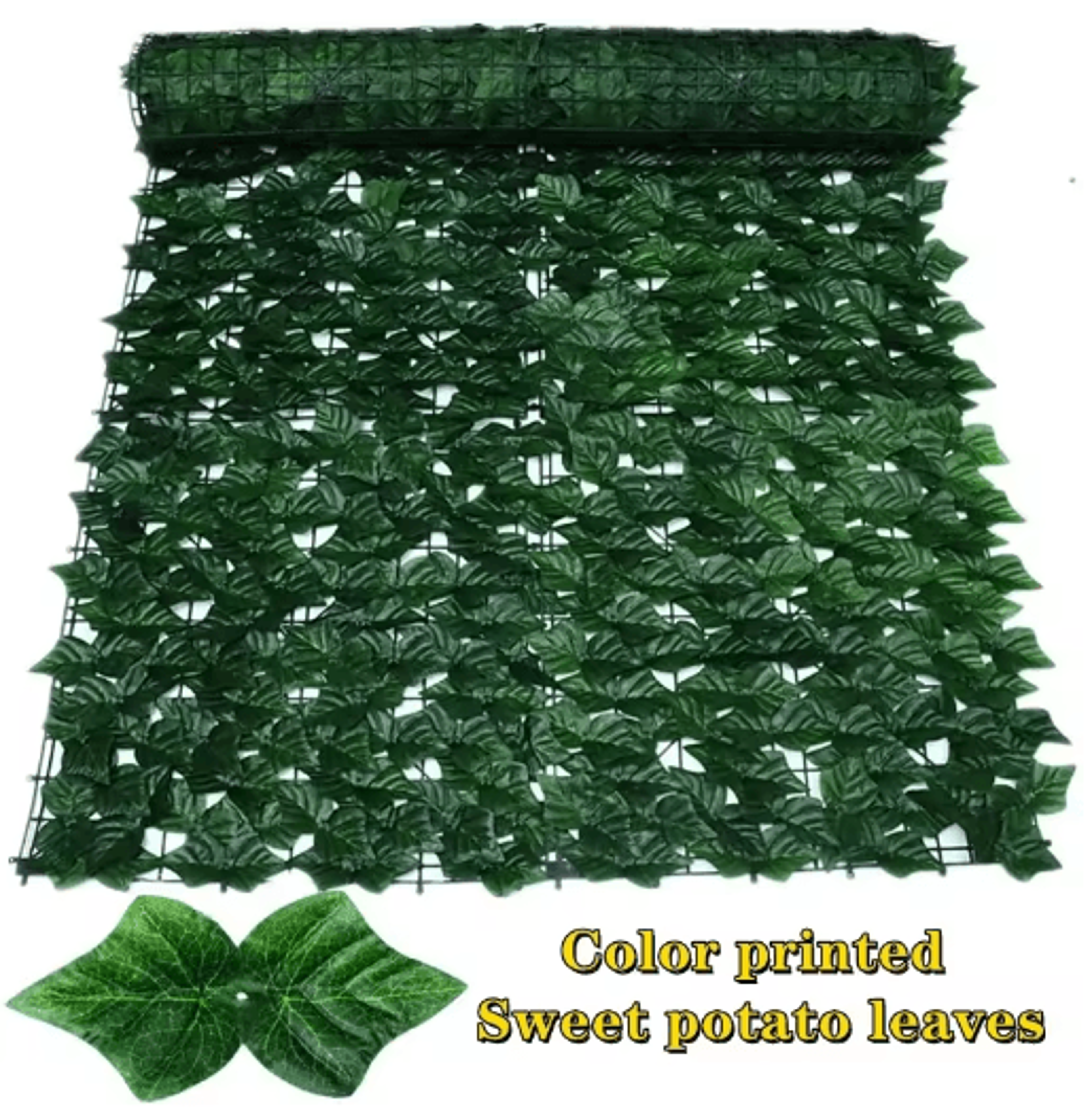 Artificial Ivy Hedge Fence Panel Faux Leaf Privacy Screen For Balcony  Garden 4