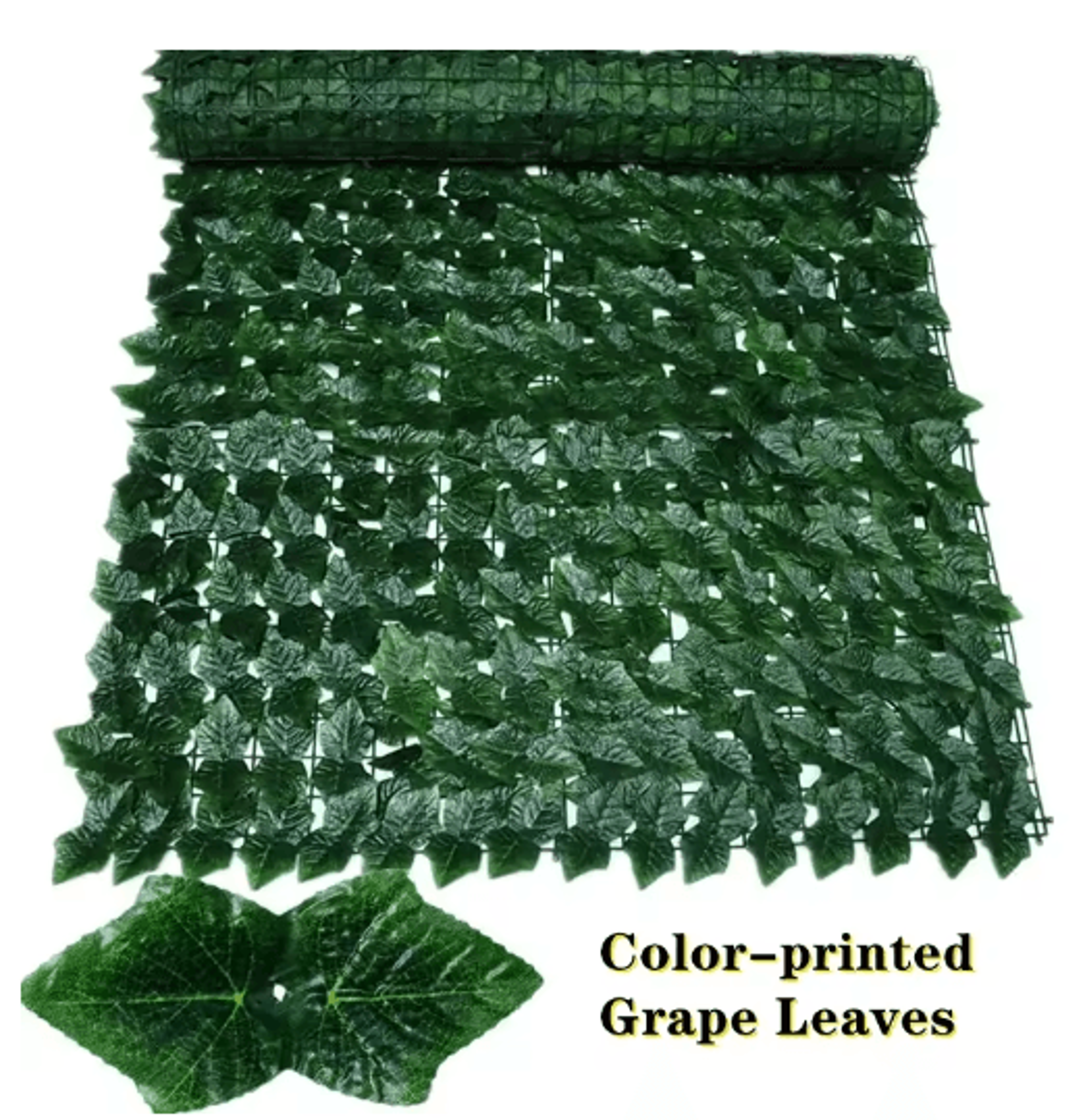 Artificial Ivy Hedge Fence Panel Faux Leaf Privacy Screen For Balcony  Garden 5