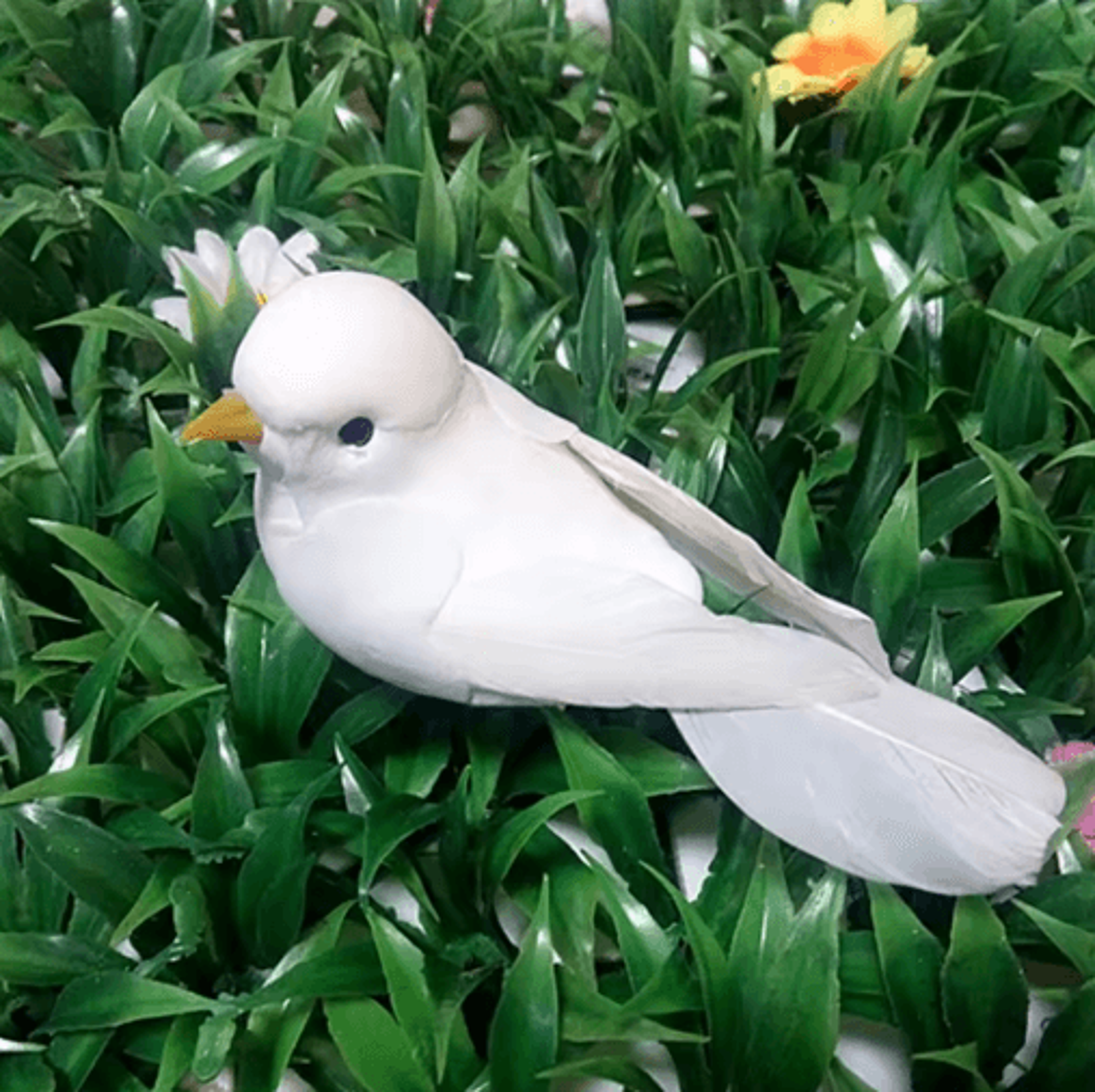 Artificial Dove  Pigeon Model Realistic Bird Decor For Wedding  Photography 2