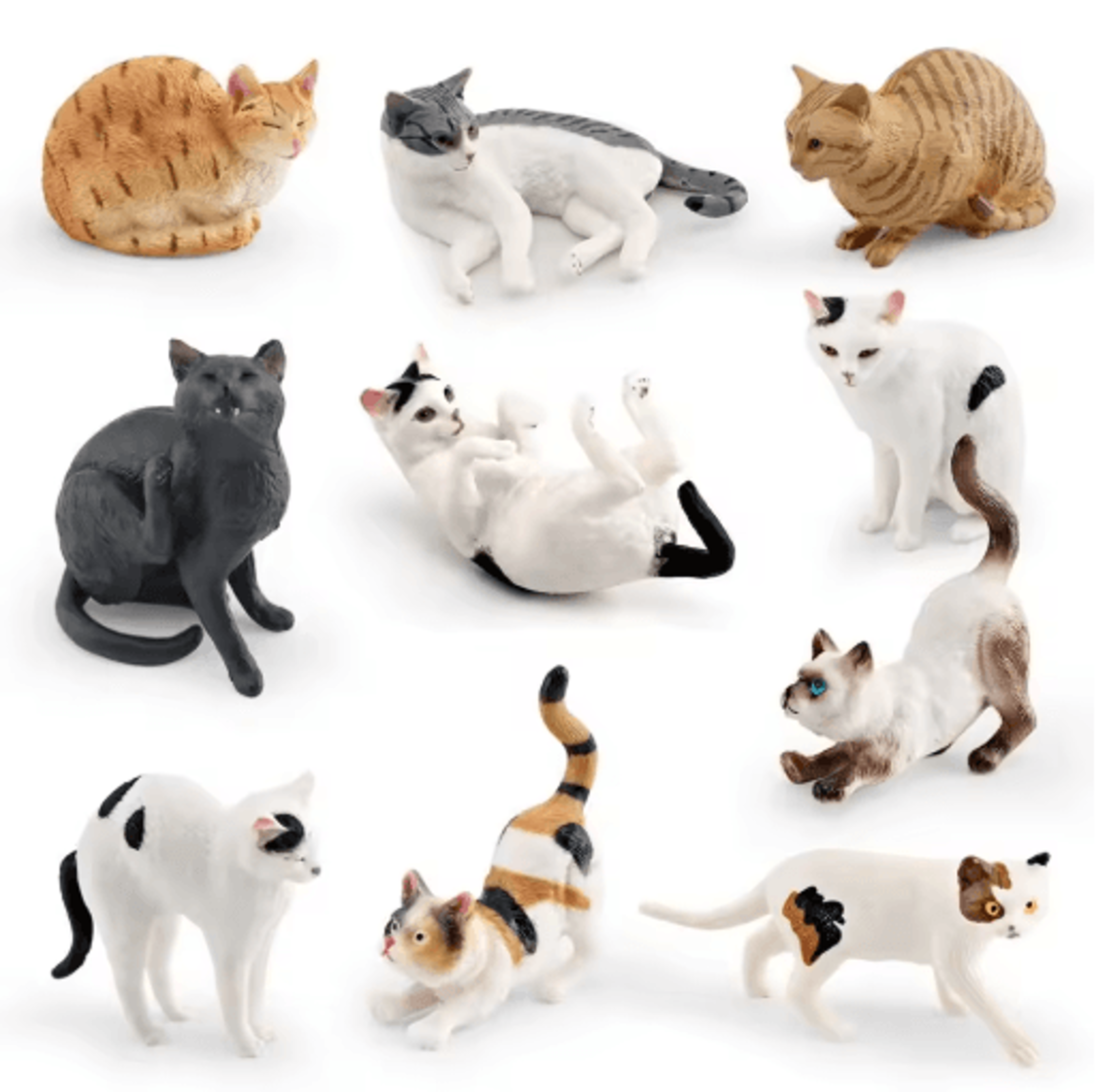 Sleeping Orange Cat Figurine  Cute Mini Cat Decor For Cozy Spaces 0
