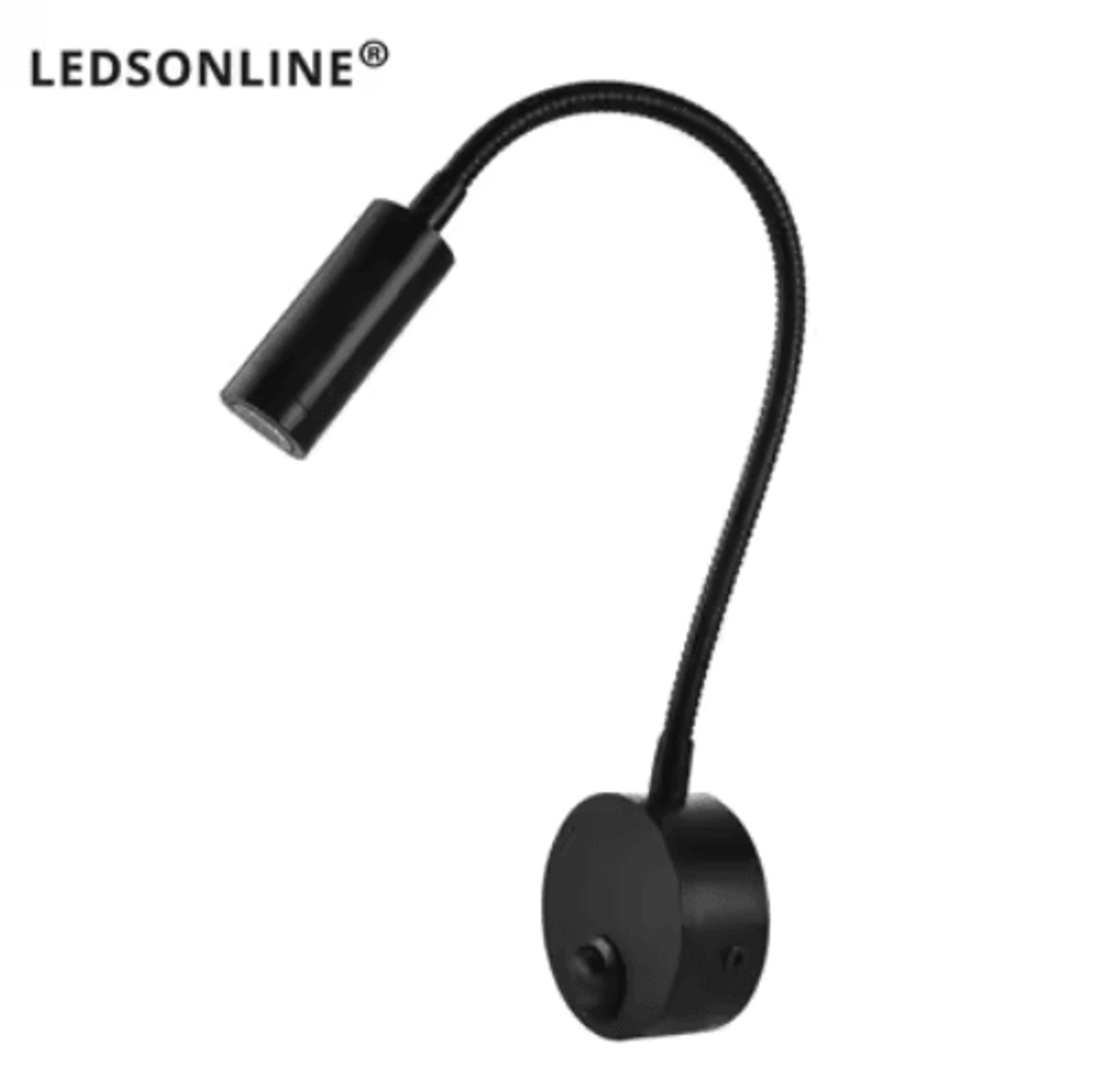 Flexible Gooseneck Bedside Reading Light  Wall Sconce Clamp Lamp With Switch 8