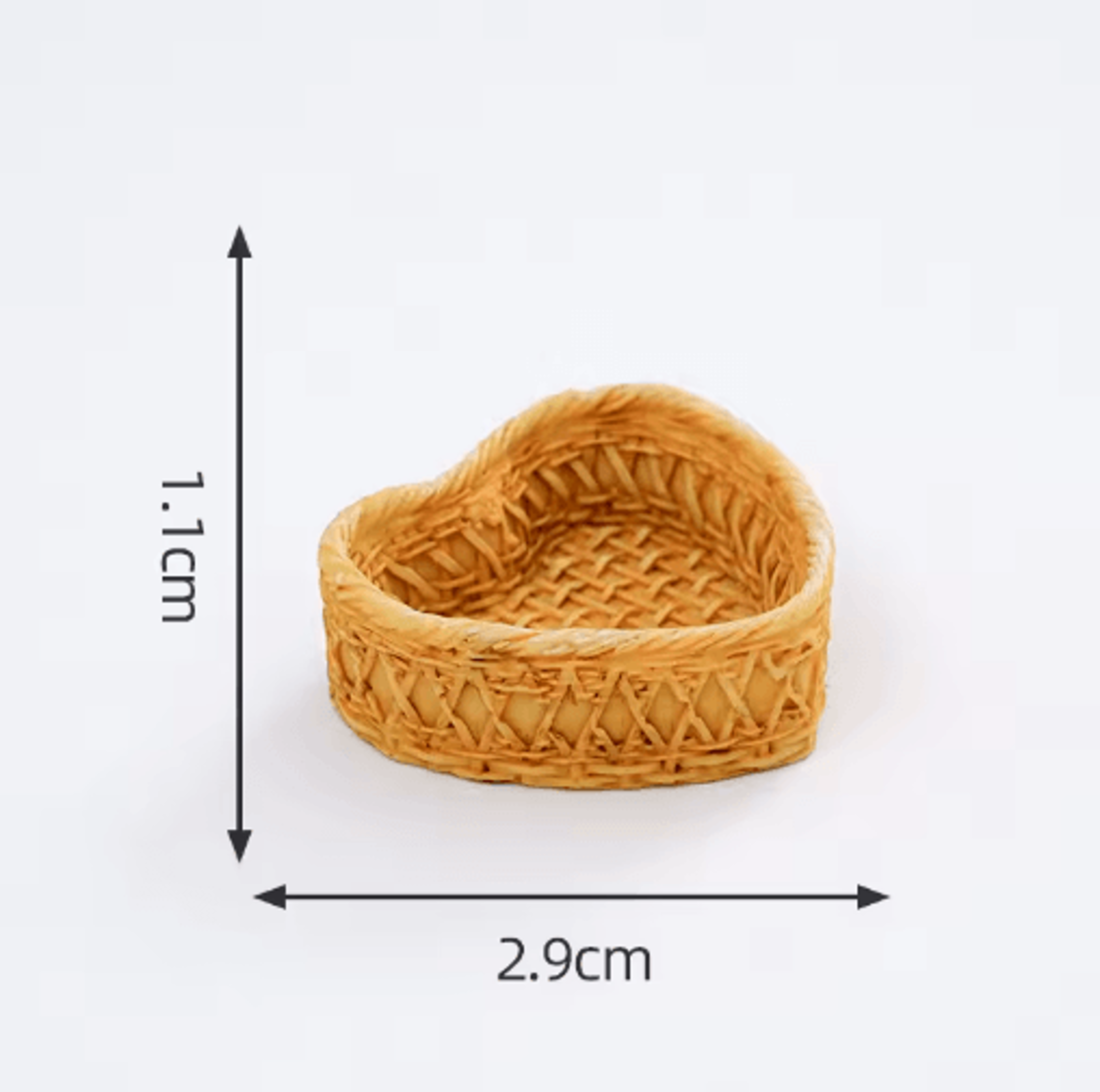 Mini Rattan Basket Model DIY Dollhouse Food Display  Kitchen Decor 17