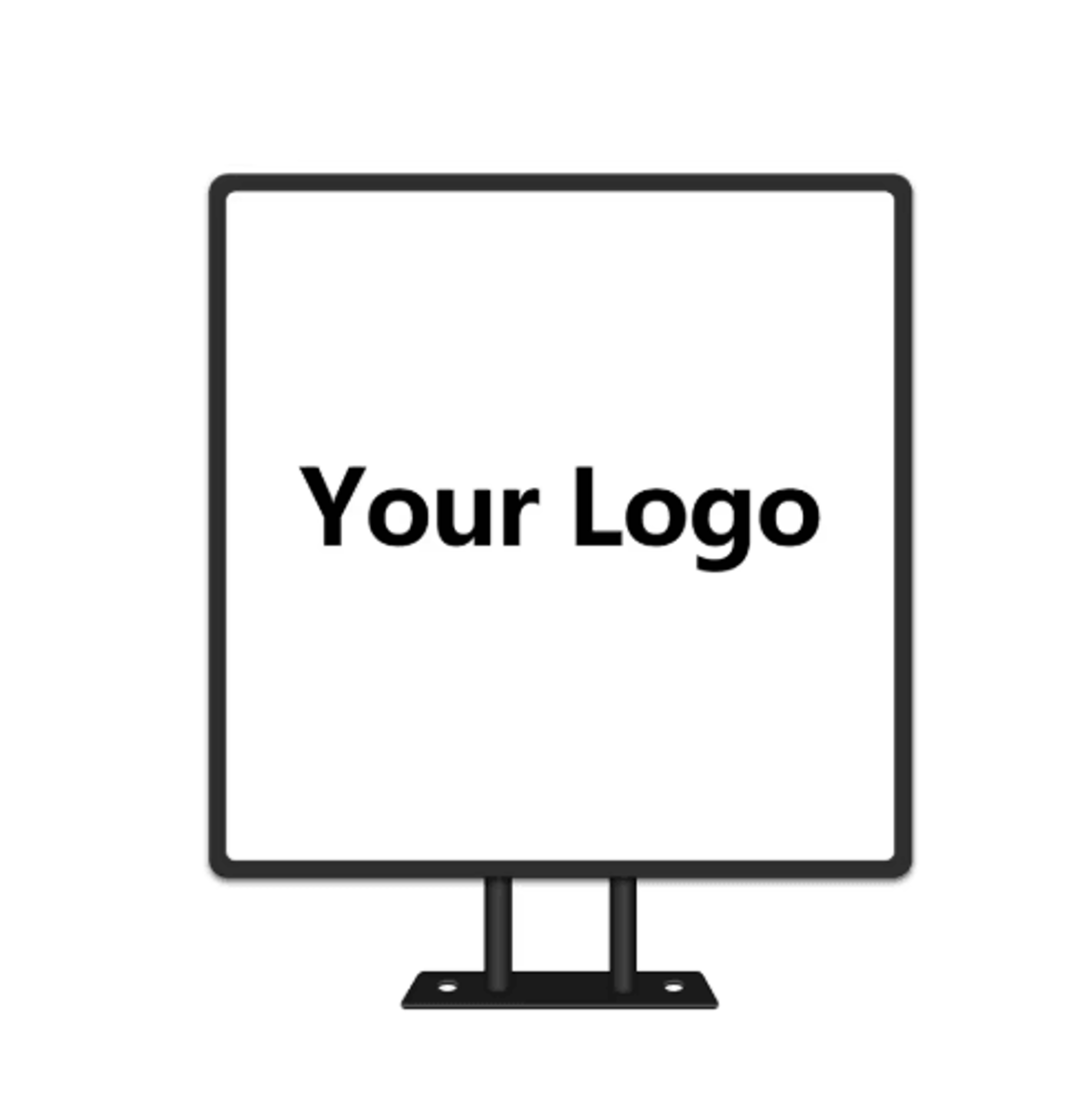 Custom Round LED Business Sign Double Sided Illuminated Storefront Logo Light Box 2