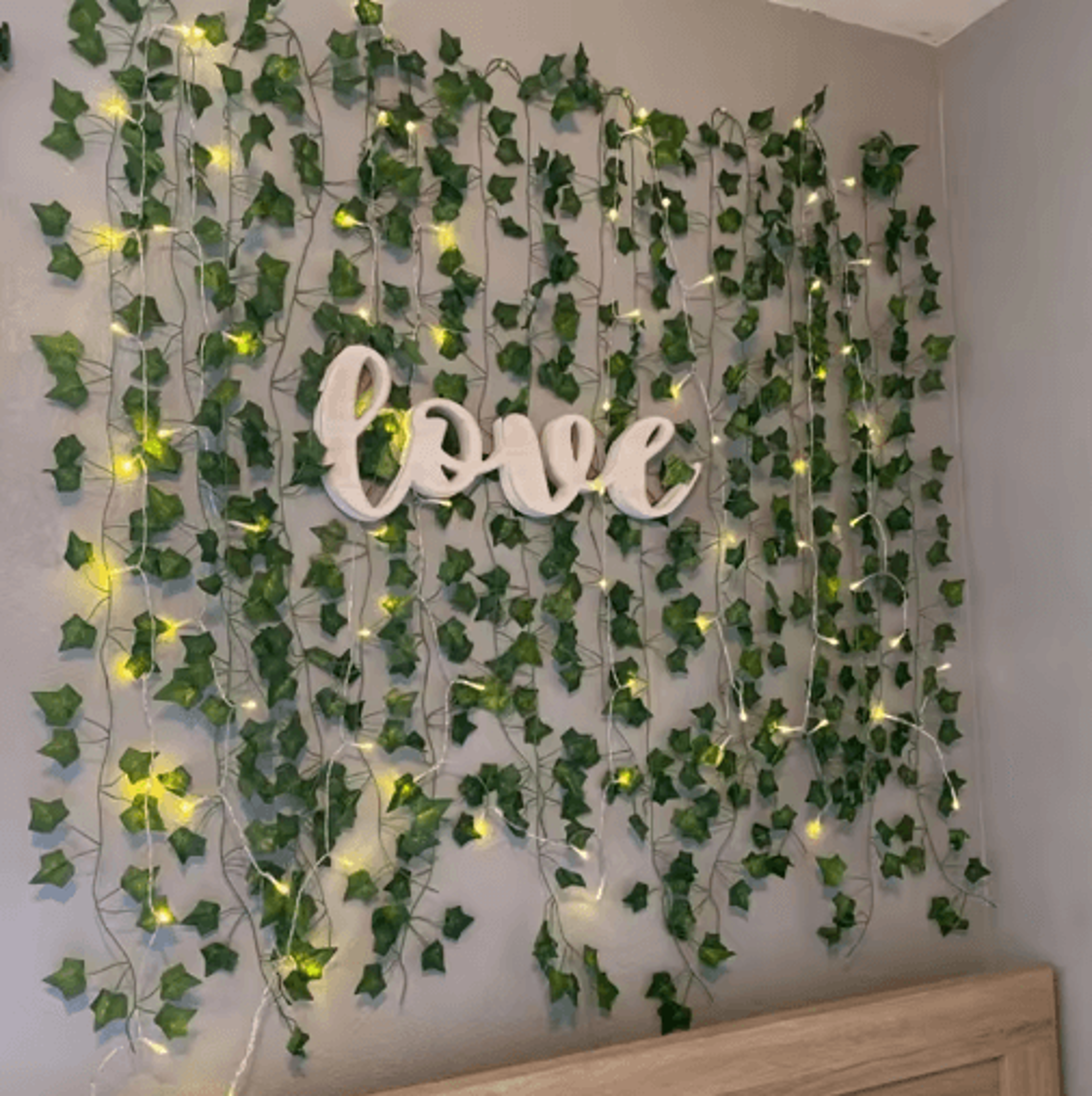 LED Leaf Vine String Lights  Artificial Greenery Garland Fairy Lights For Home  Events 5